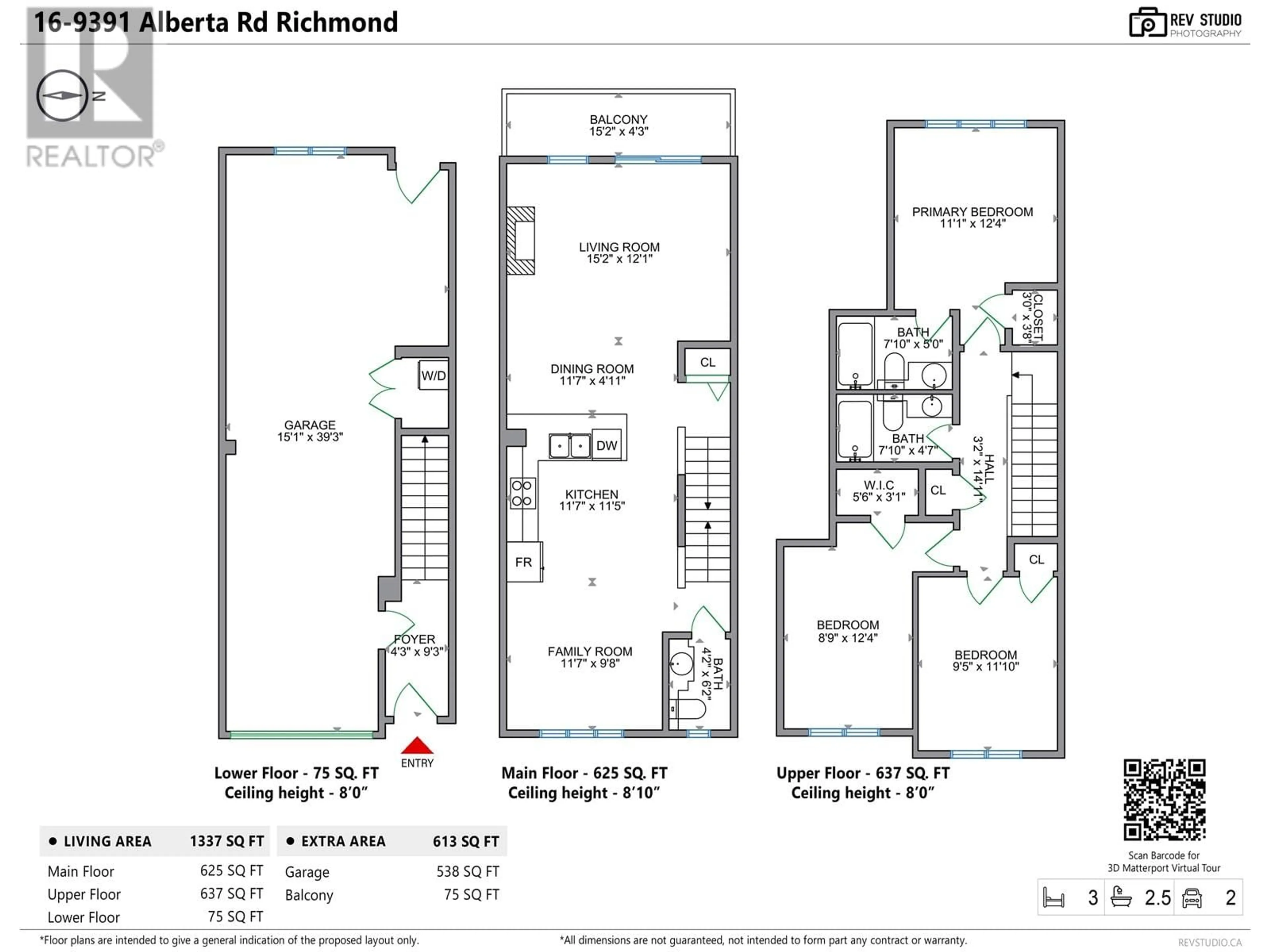 Floor plan for 16 - 9391 ALBERTA ROAD, Richmond British Columbia V6Y1T7