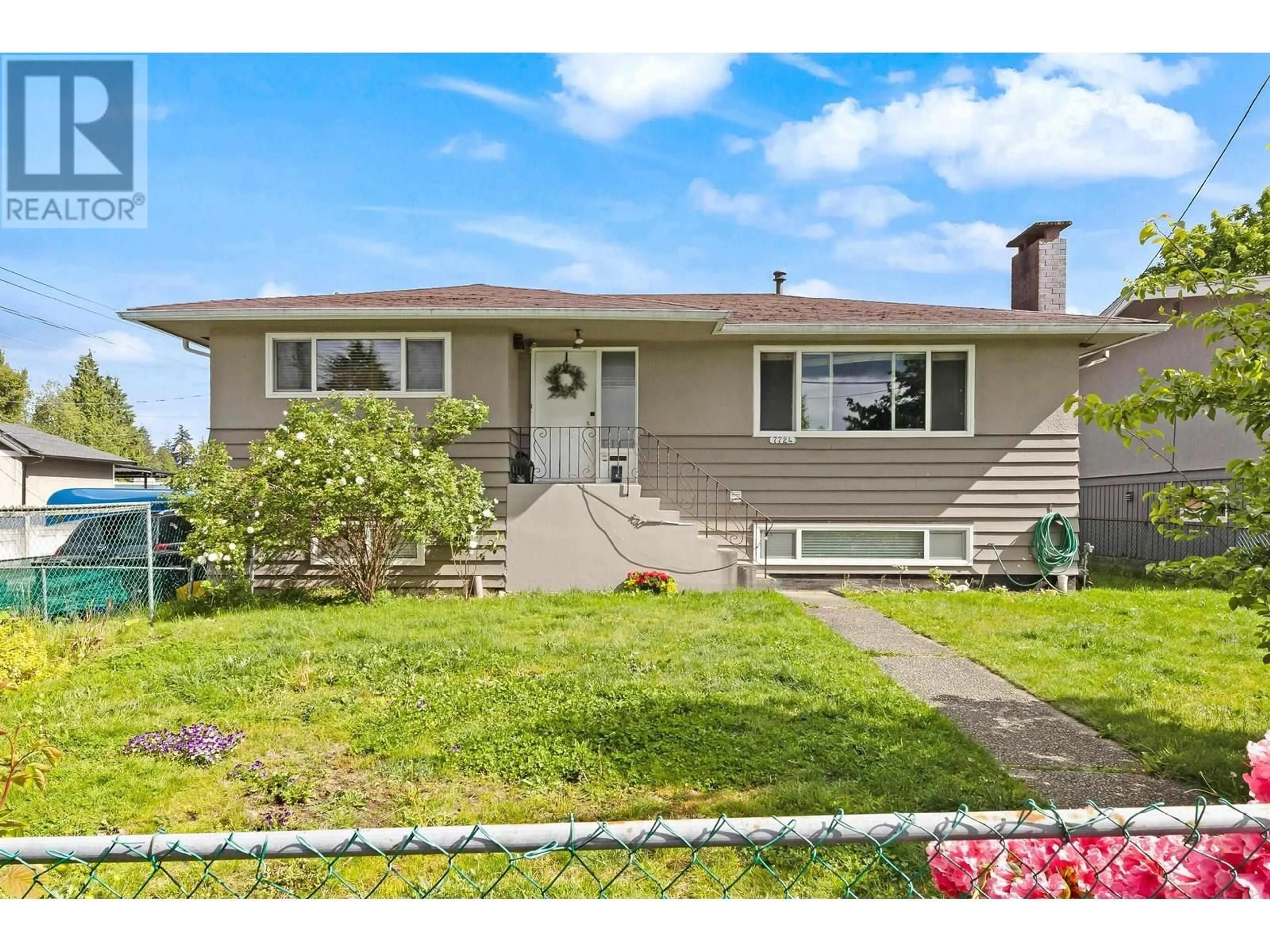 Home with vinyl exterior material, street for 7724 GOODLAD STREET, Burnaby British Columbia V5E2H6