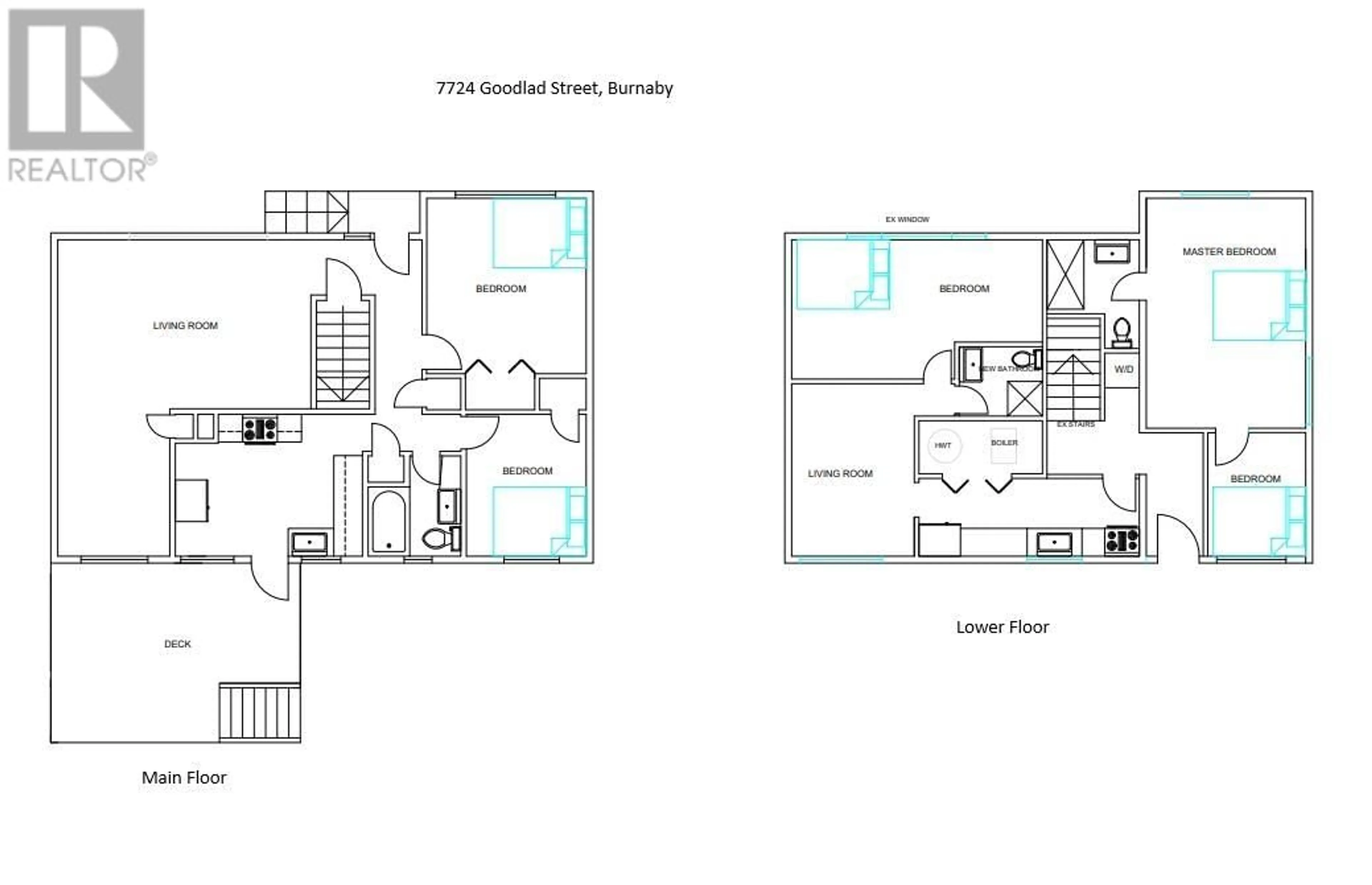 Floor plan for 7724 GOODLAD STREET, Burnaby British Columbia V5E2H6