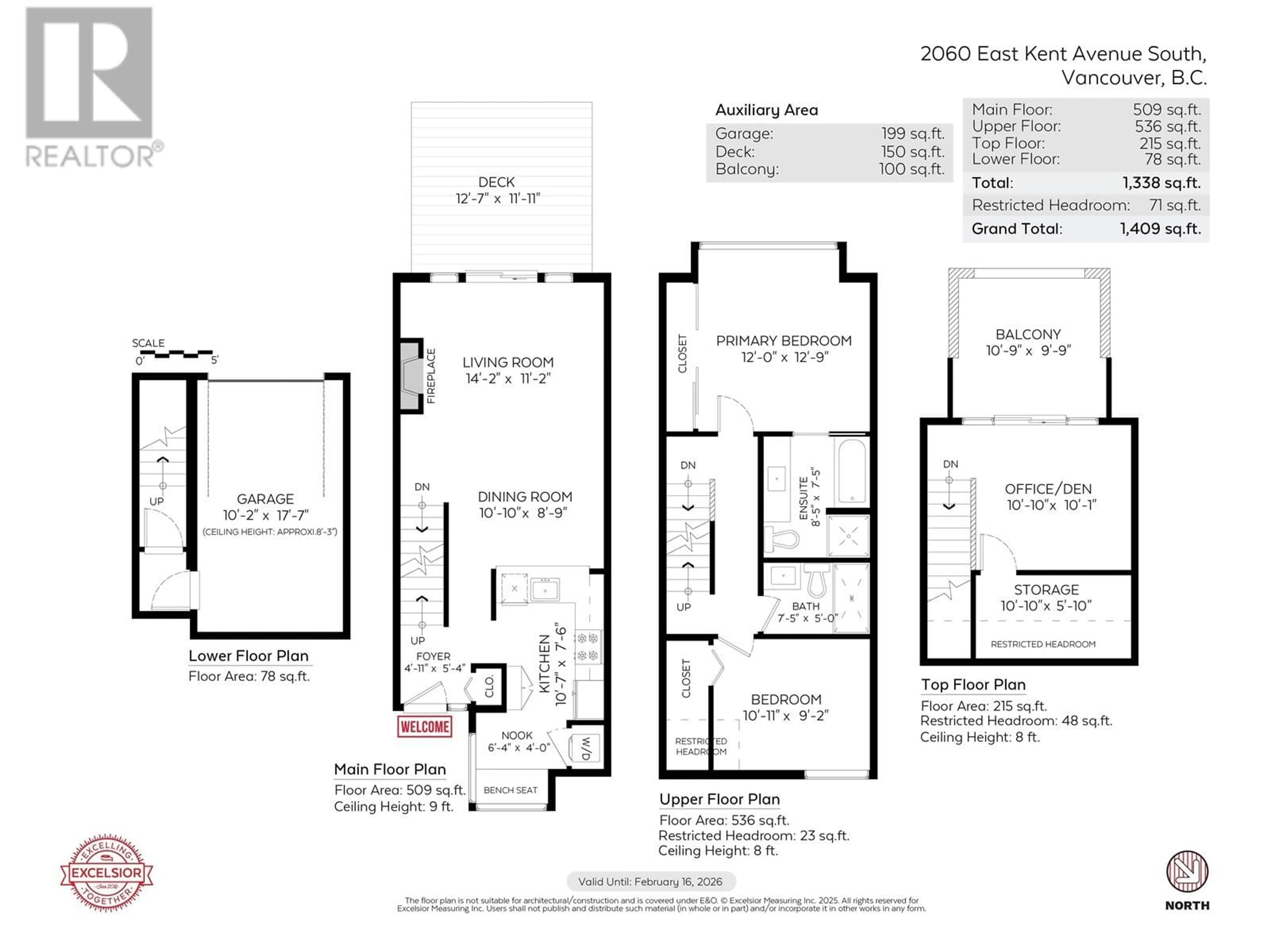 Floor plan for 2060 KENT AVENUE, Vancouver British Columbia V5P4X2