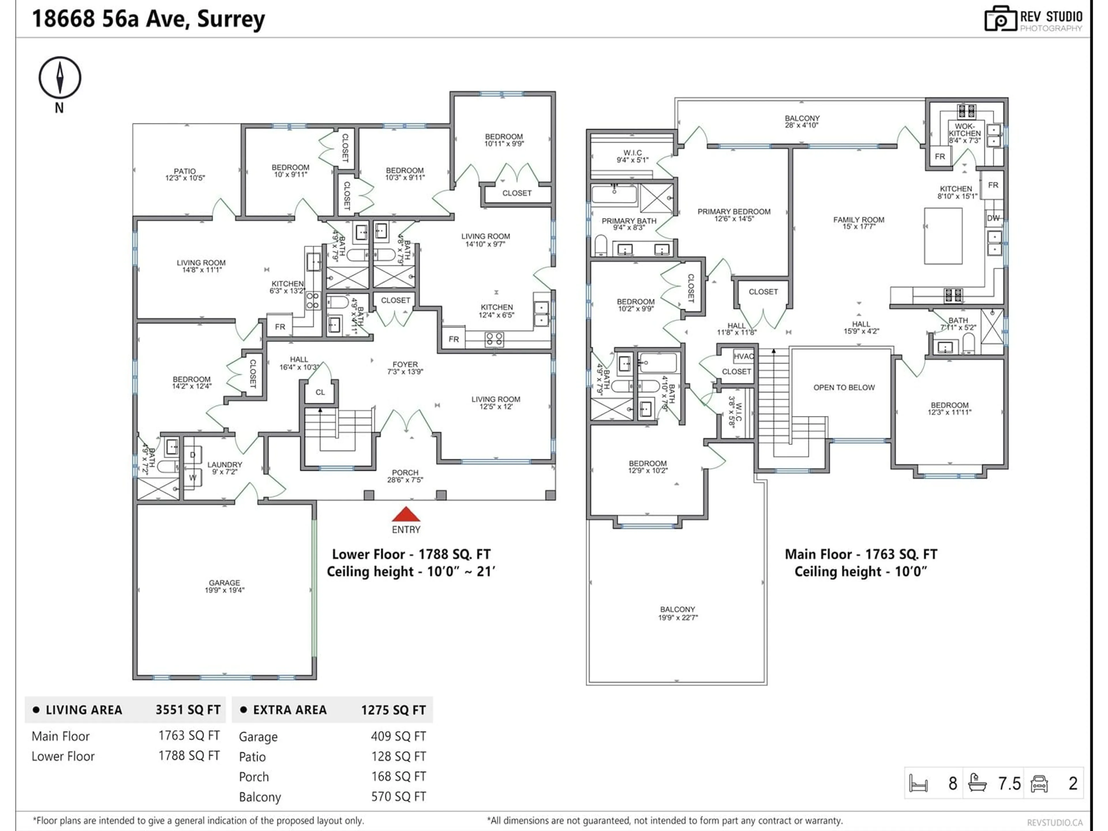 Floor plan for 18668 56A, Surrey British Columbia V3S7Y2