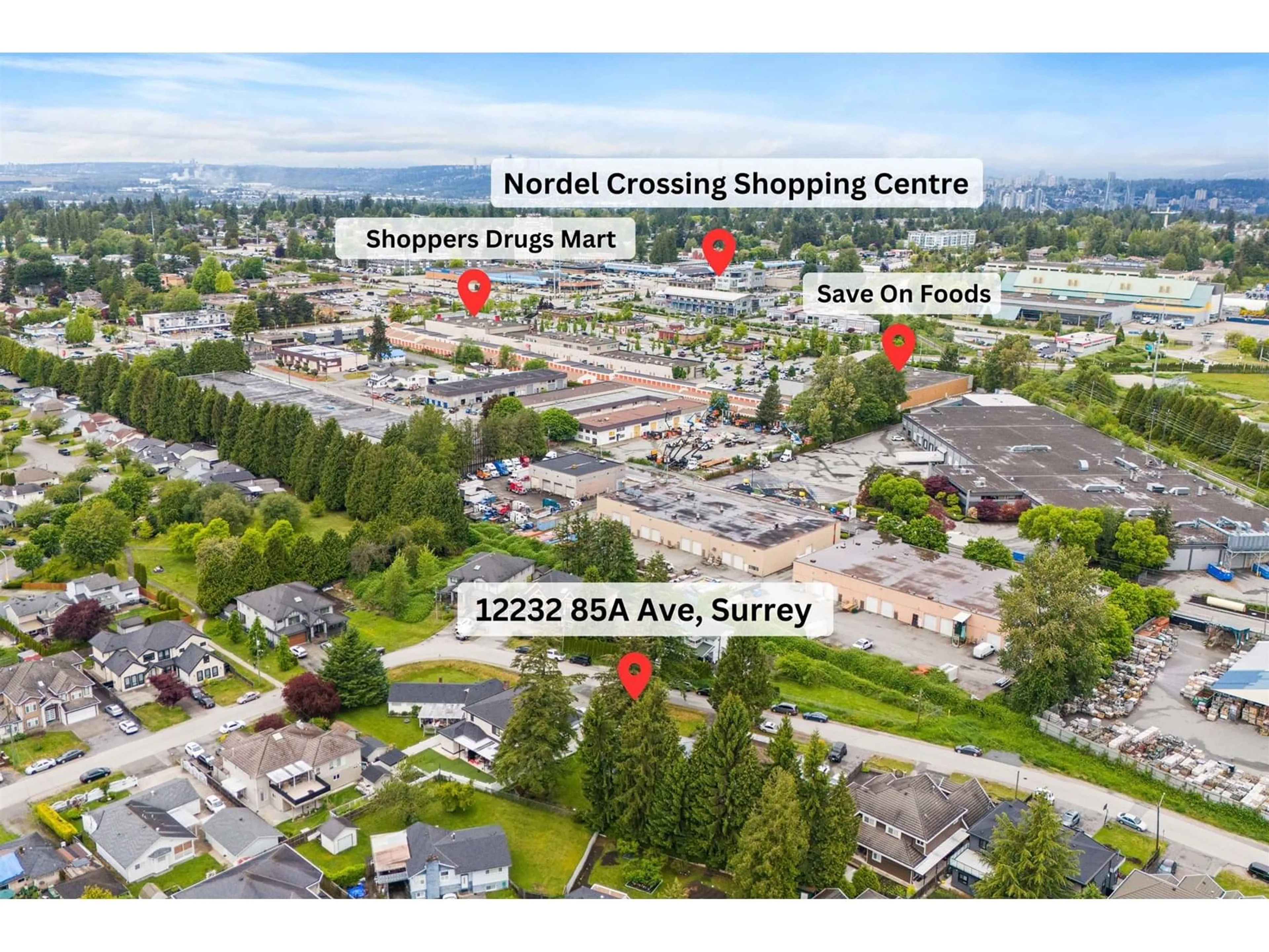 A pic from outside/outdoor area/front of a property/back of a property/a pic from drone, street for 12232 85A, Surrey British Columbia V3W3H6