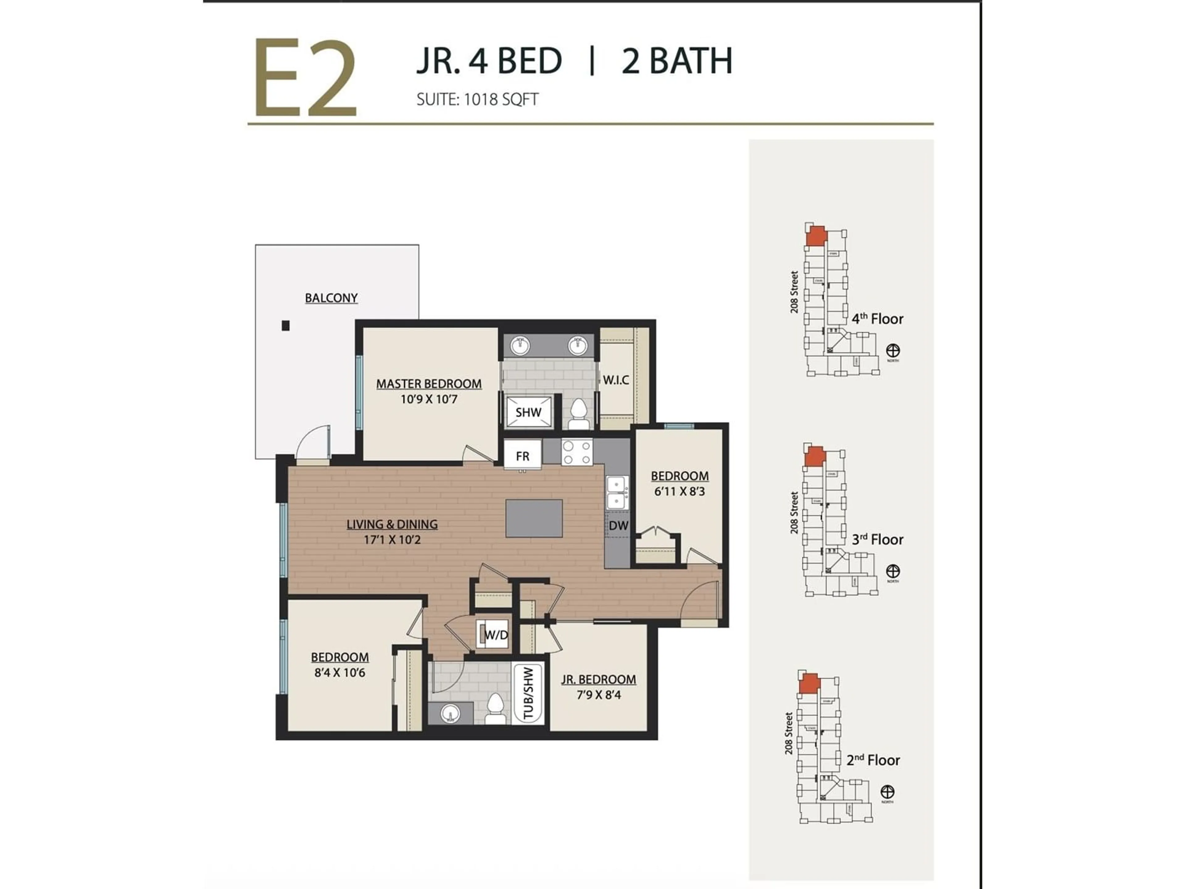 Floor plan for A328 - 8233 208B, Langley British Columbia V2Y4M7