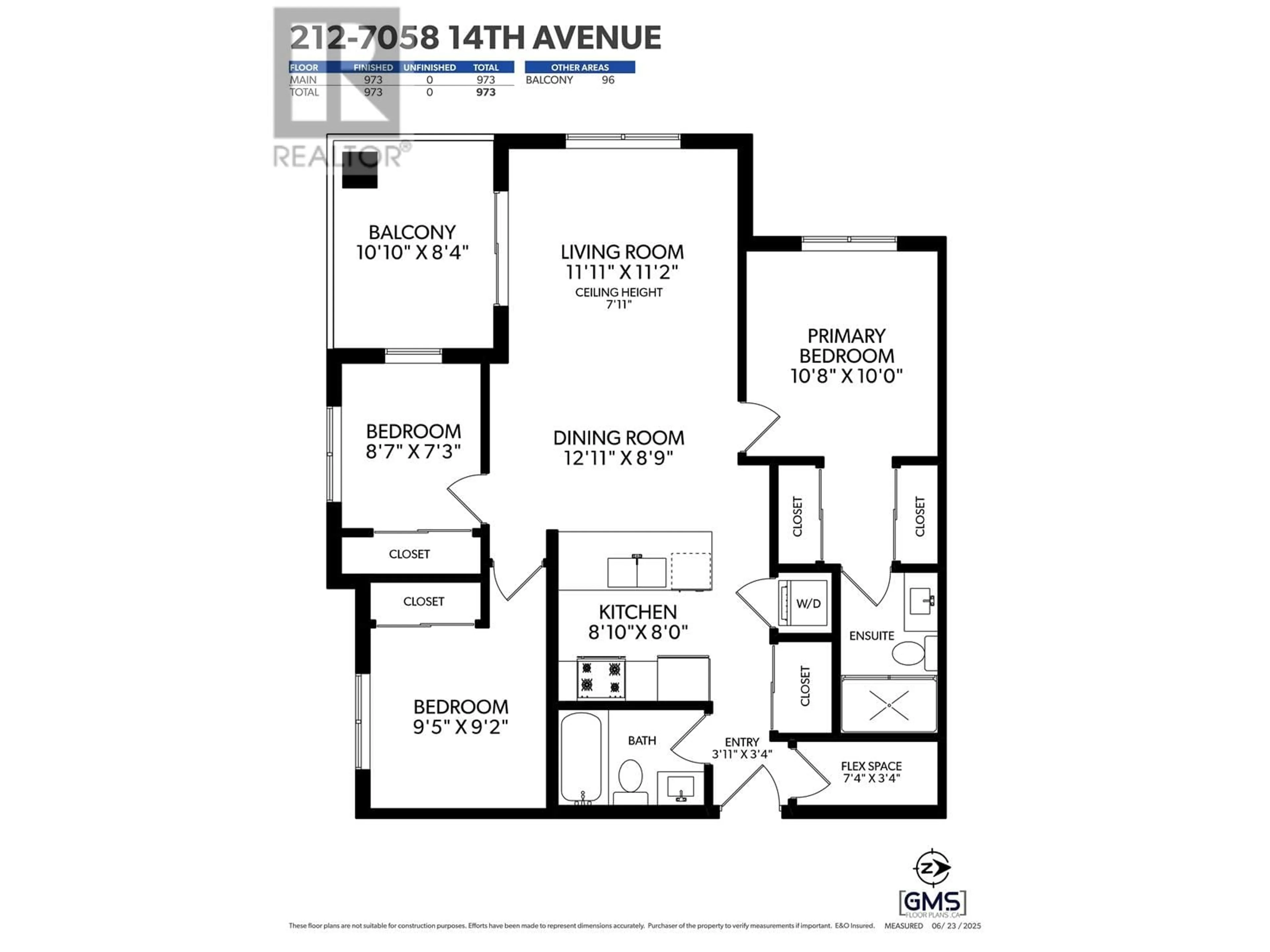 Floor plan for 212 - 7058 14TH AVENUE, Burnaby British Columbia V3N0E6