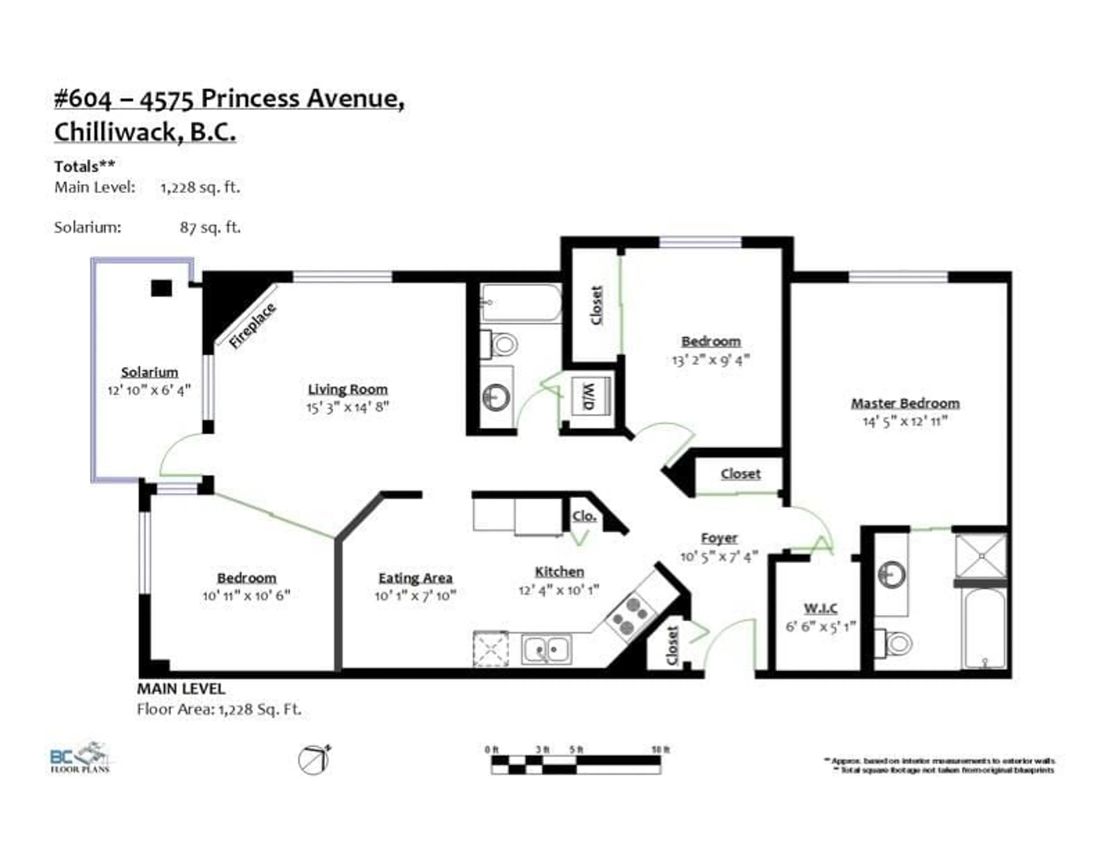 Floor plan for 604 - 45745 PRINCESS AVENUE, Chilliwack British Columbia V2P2B5