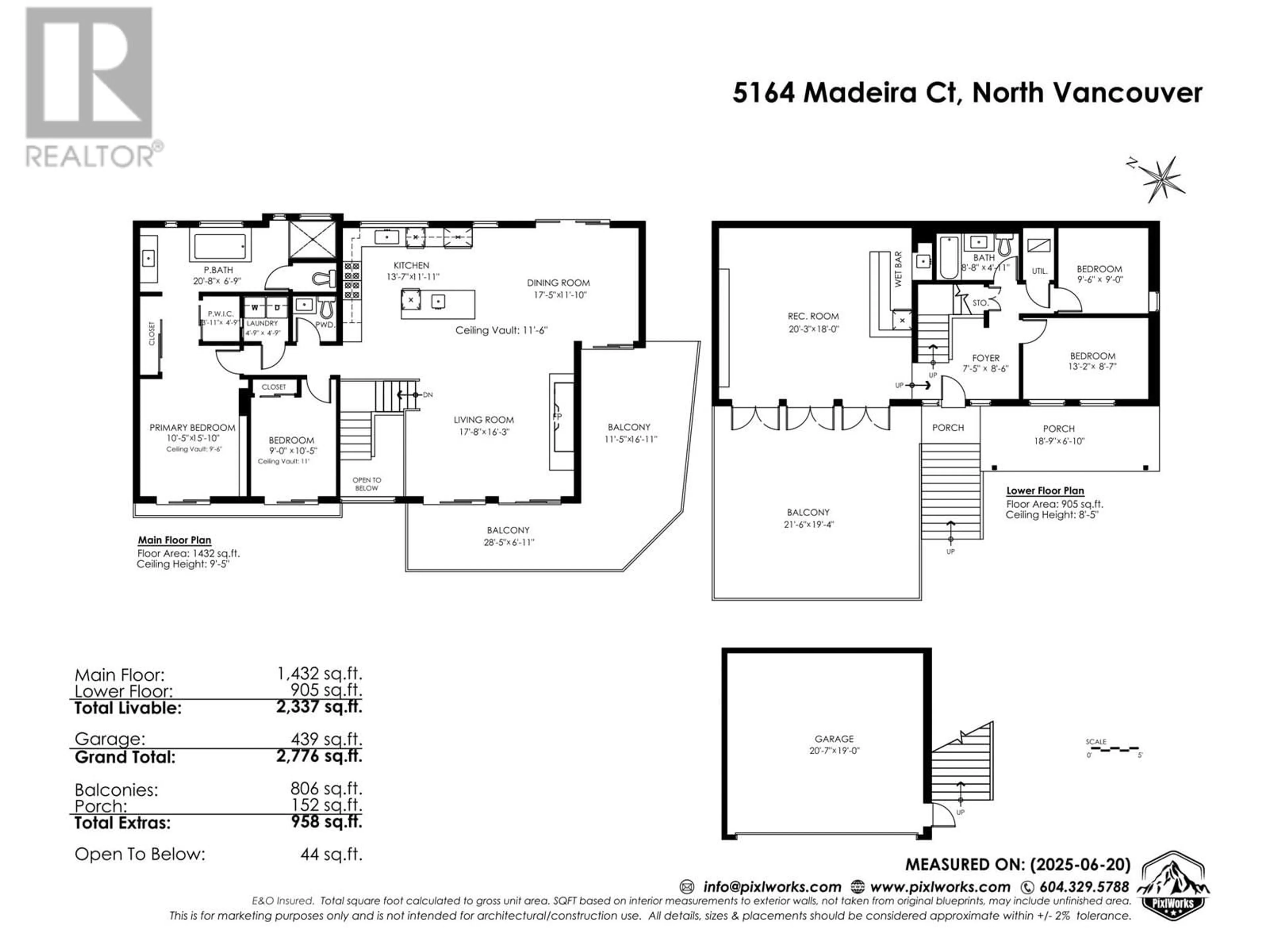 Floor plan for 5164 MADEIRA COURT, North Vancouver British Columbia V7R3K6