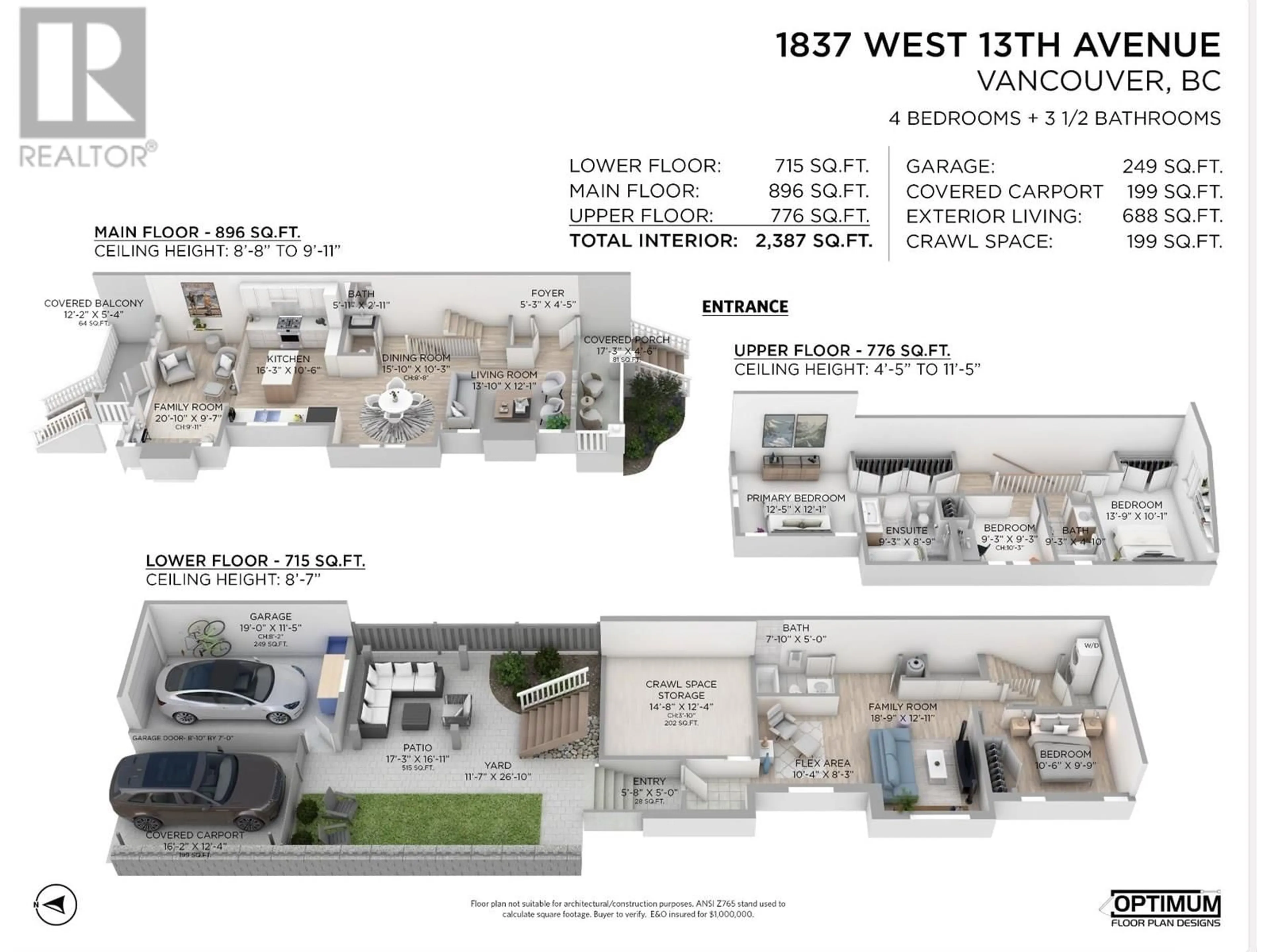 Floor plan for 354 - 250 6 AVENUE, Vancouver British Columbia V5T0B7