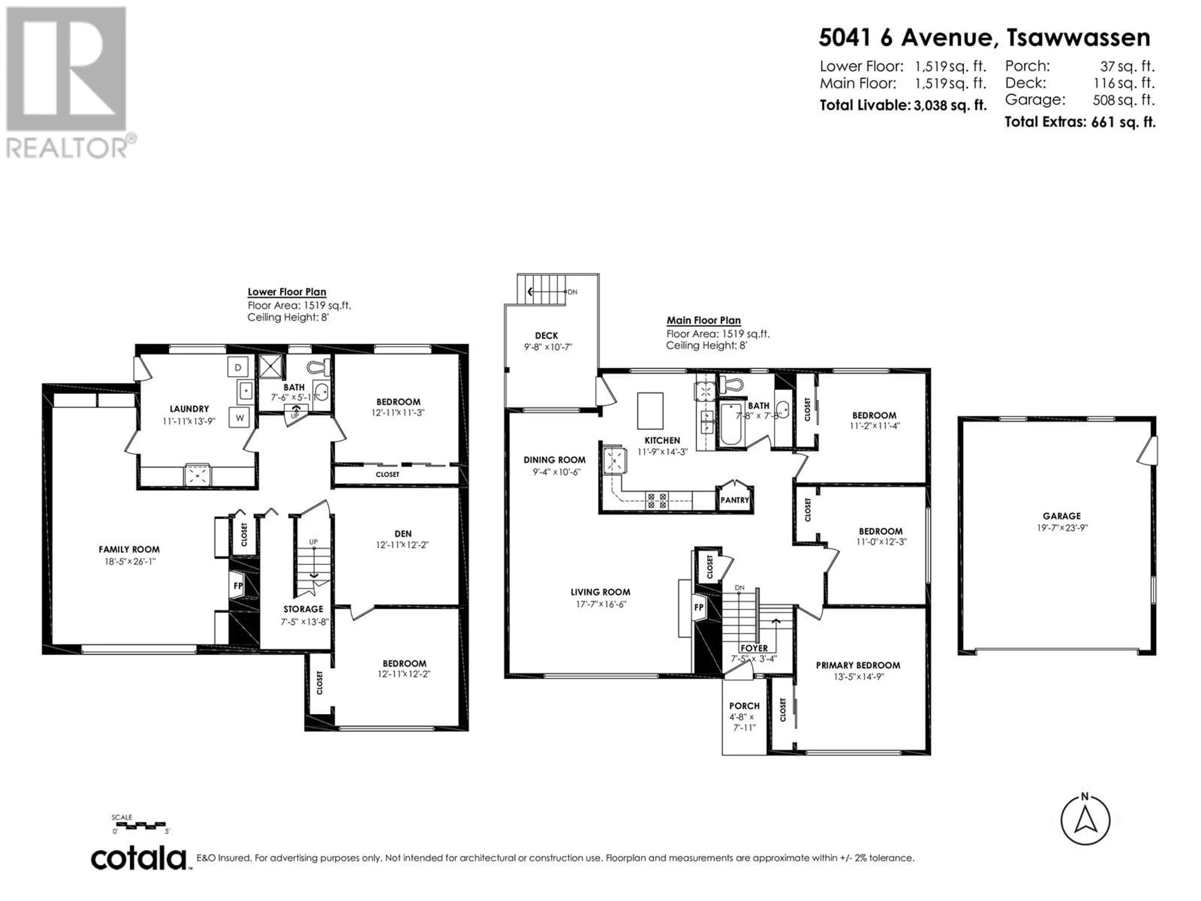 Floor plan for 5041 6 AVENUE, Delta British Columbia V4M1L3