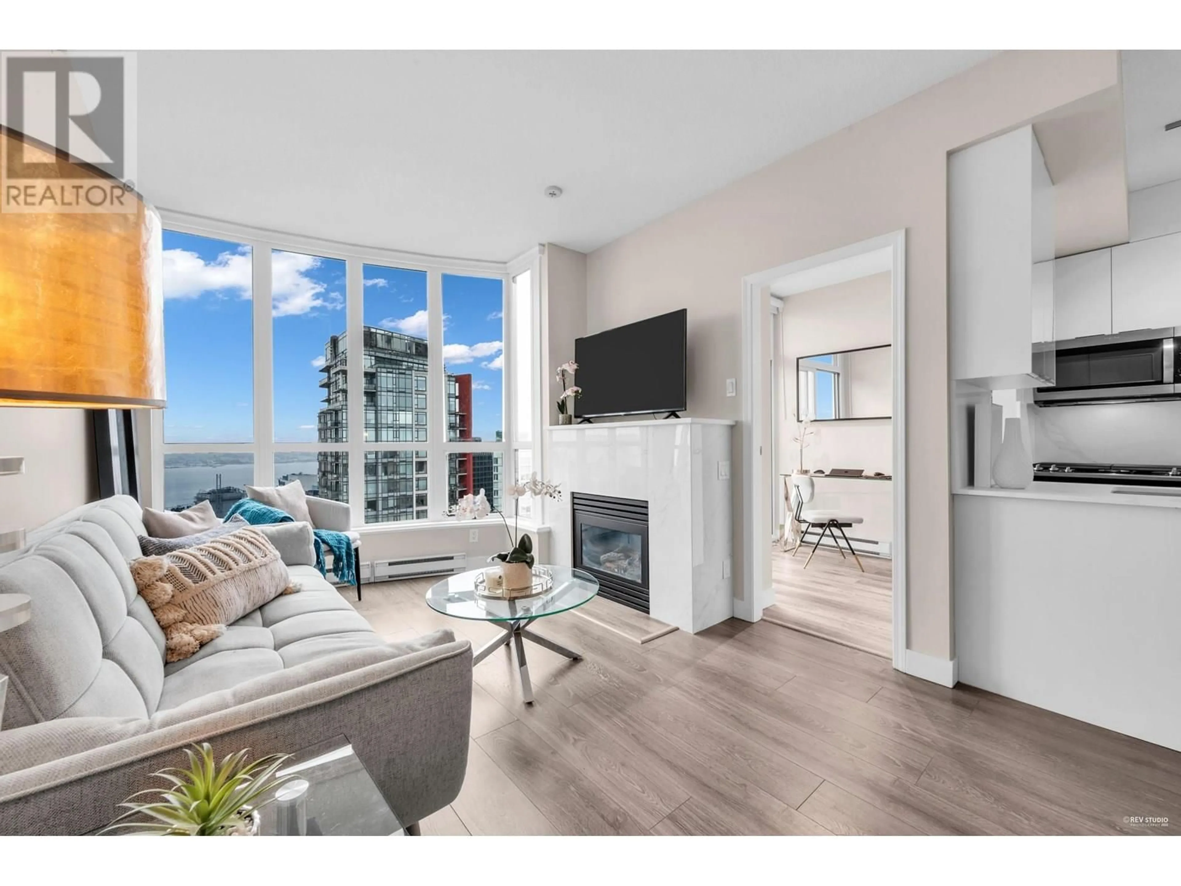 Living room with furniture, unknown for 3208 - 1239 GEORGIA STREET, Vancouver British Columbia V6E3J5