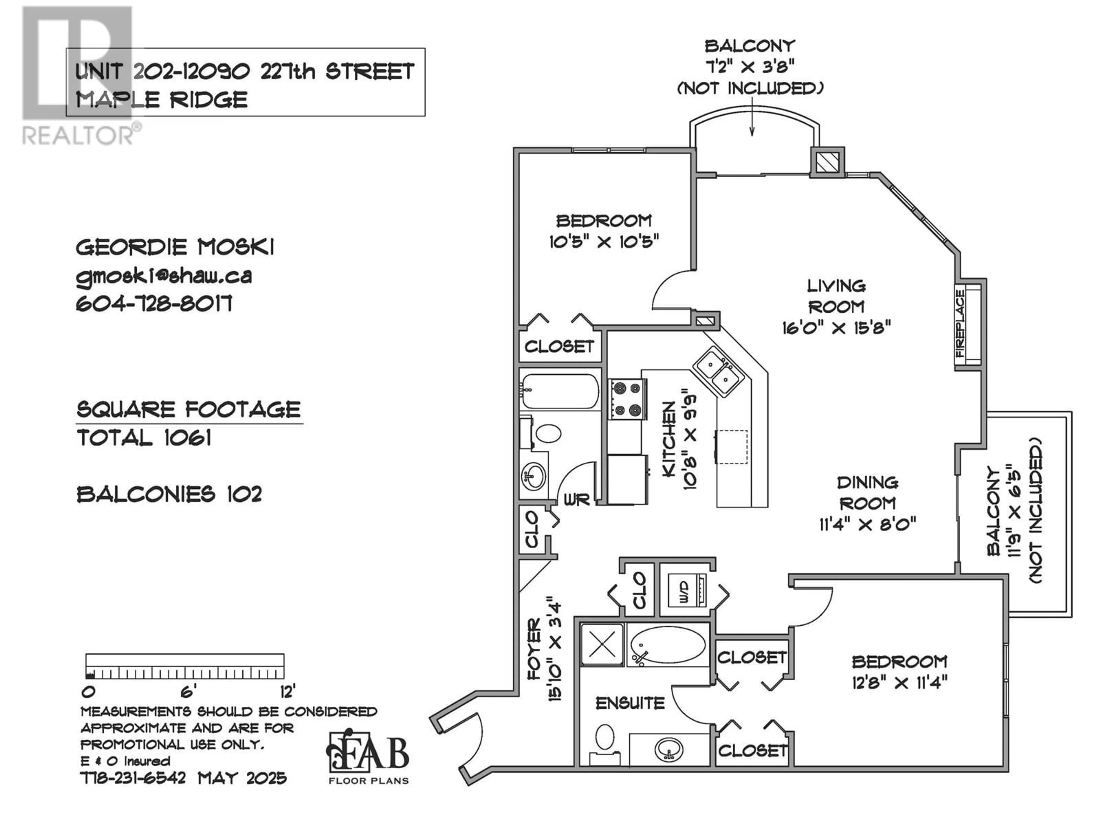 Floor plan for 202 - 12090 227 STREET, Maple Ridge British Columbia V2X6J5
