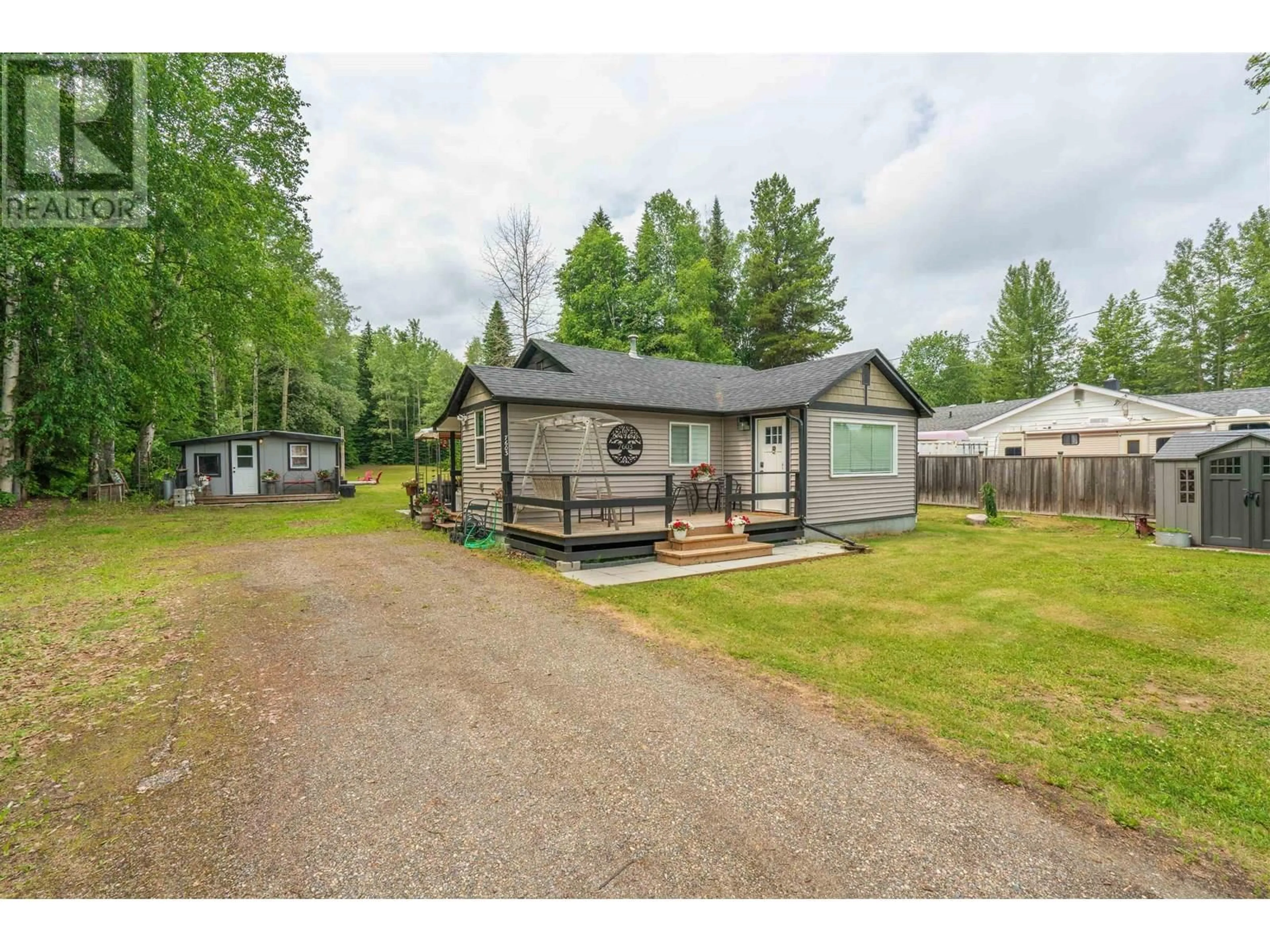 A pic from outside/outdoor area/front of a property/back of a property/a pic from drone, unknown for 7603 KELLY ROAD, Prince George British Columbia V2K2H4