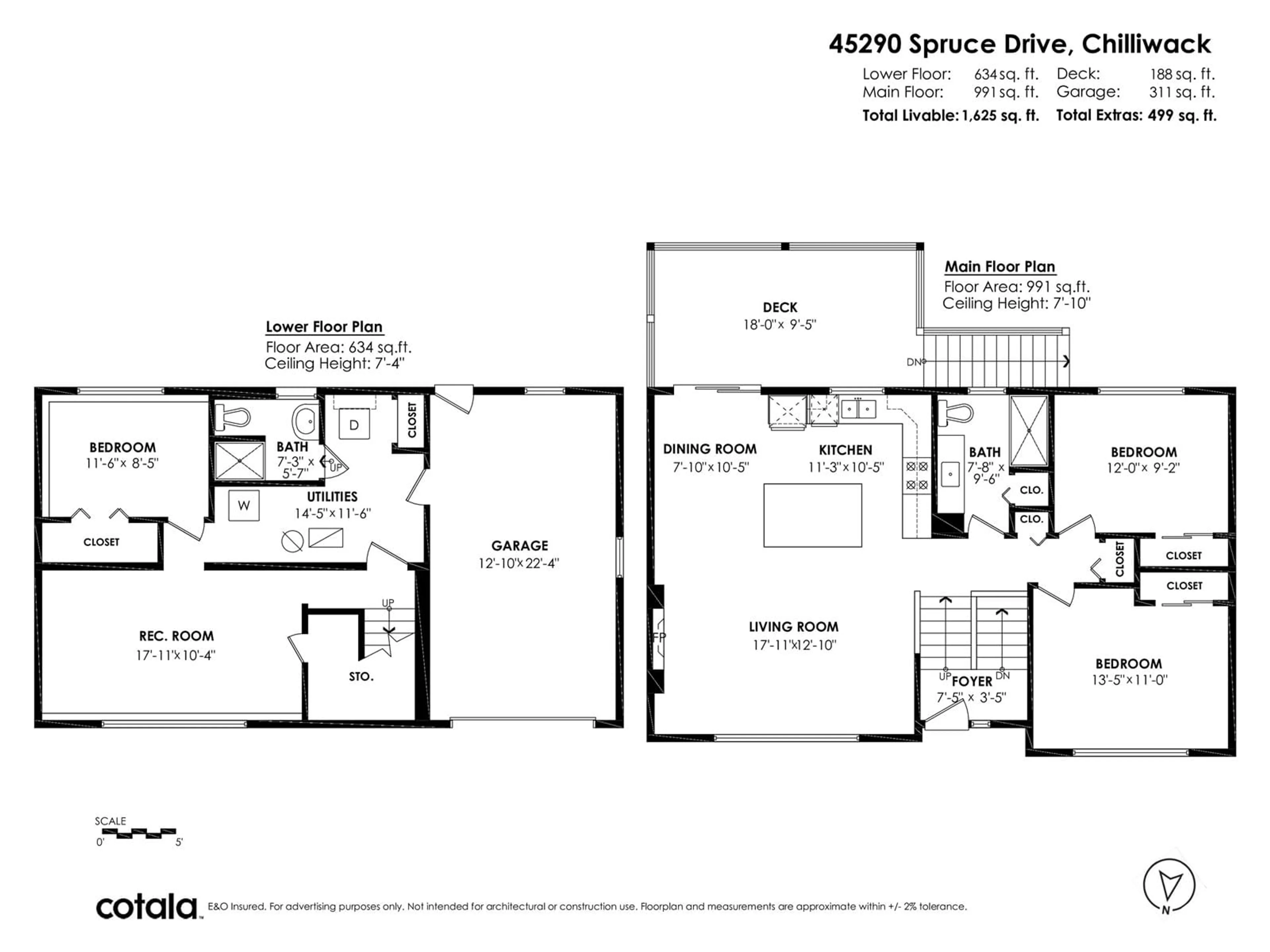 Floor plan for 45290 SPRUCE DRIVE, Chilliwack British Columbia V2R1E9