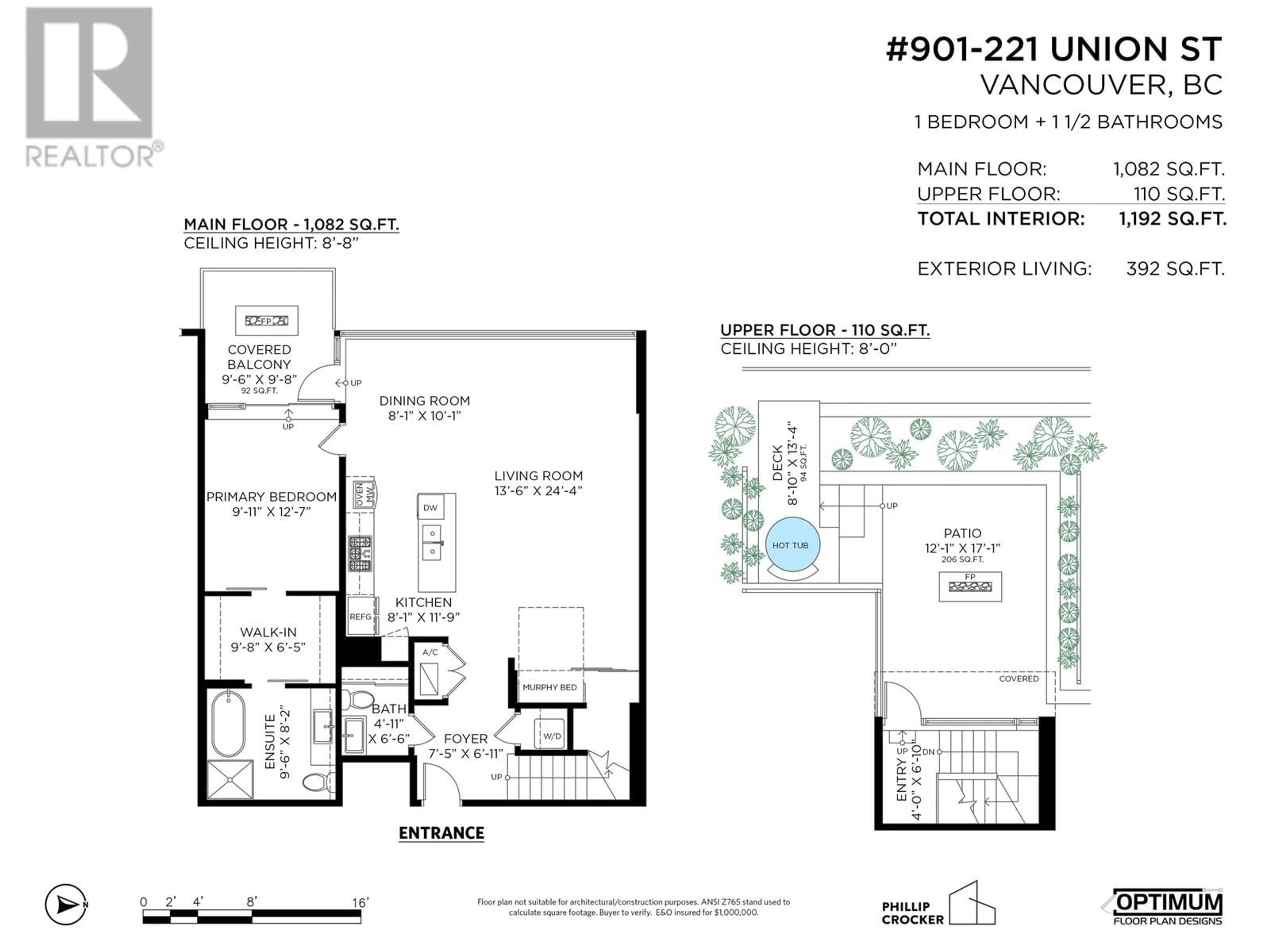 Floor plan for PH901 - 221 UNION STREET, Vancouver British Columbia V6A0B4