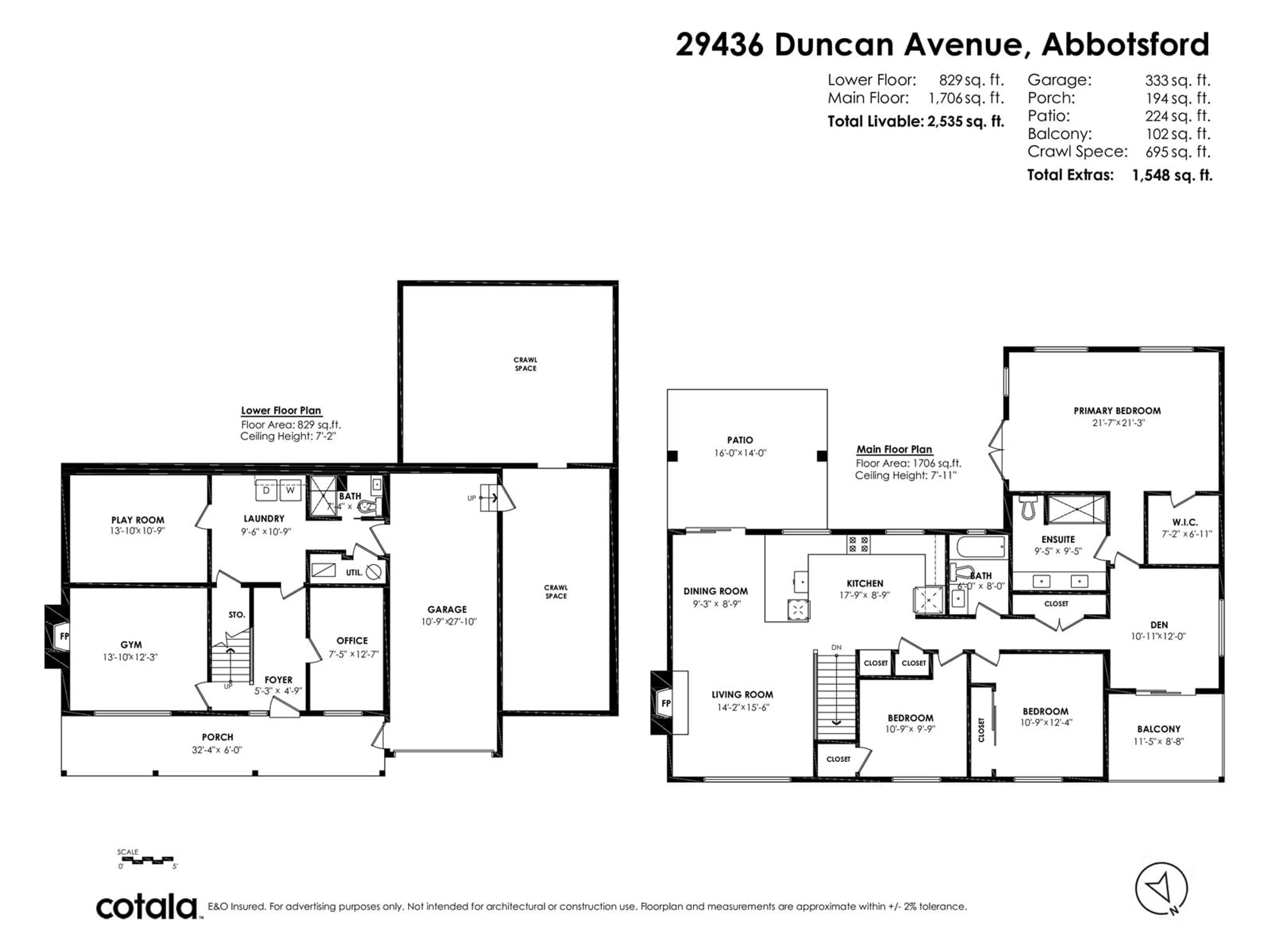 Floor plan for 29436 DUNCAN, Abbotsford British Columbia V4X1J4