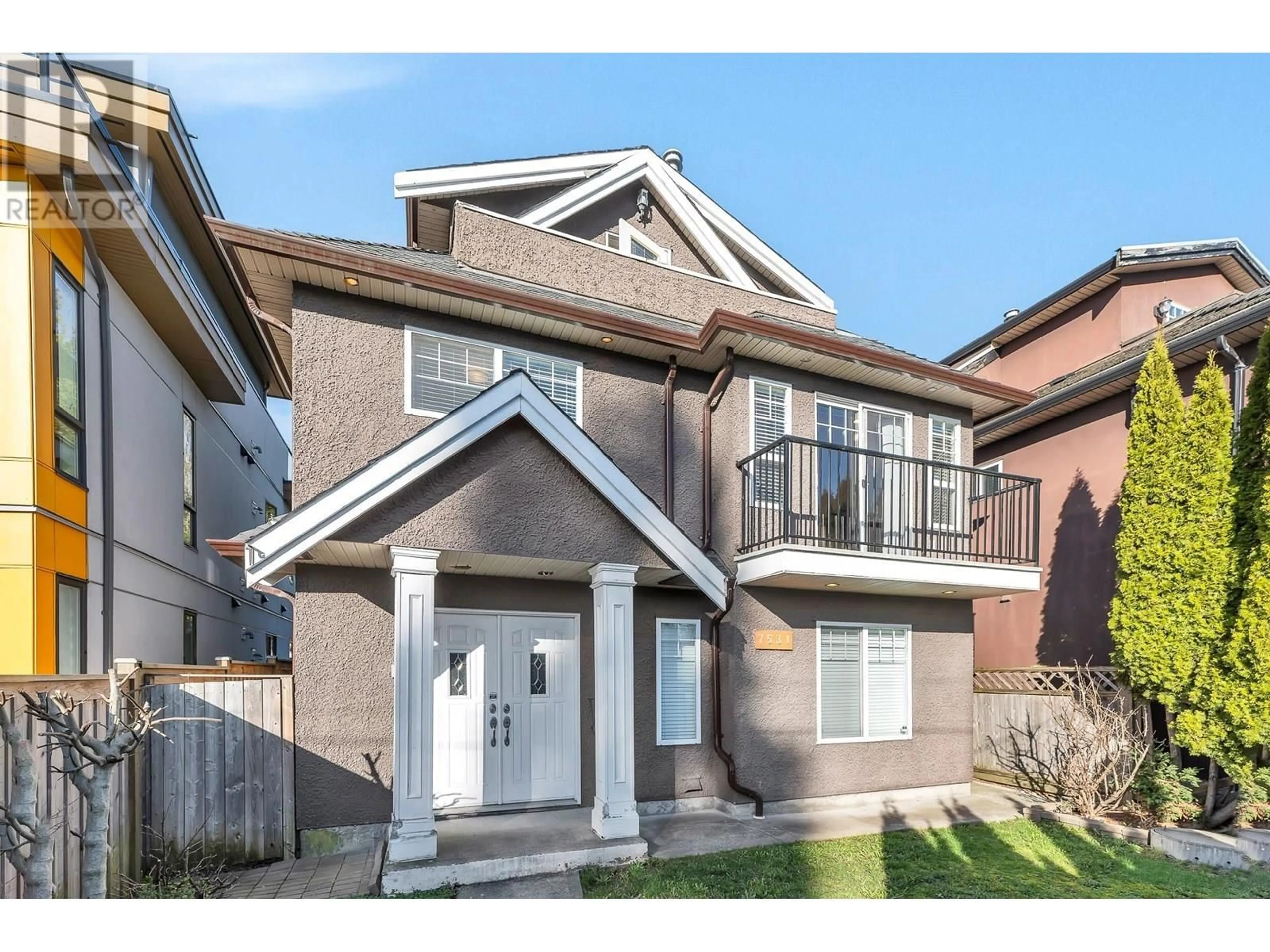 Home with brick exterior material, street for 7531 OAK STREET, Vancouver British Columbia V6P4A4