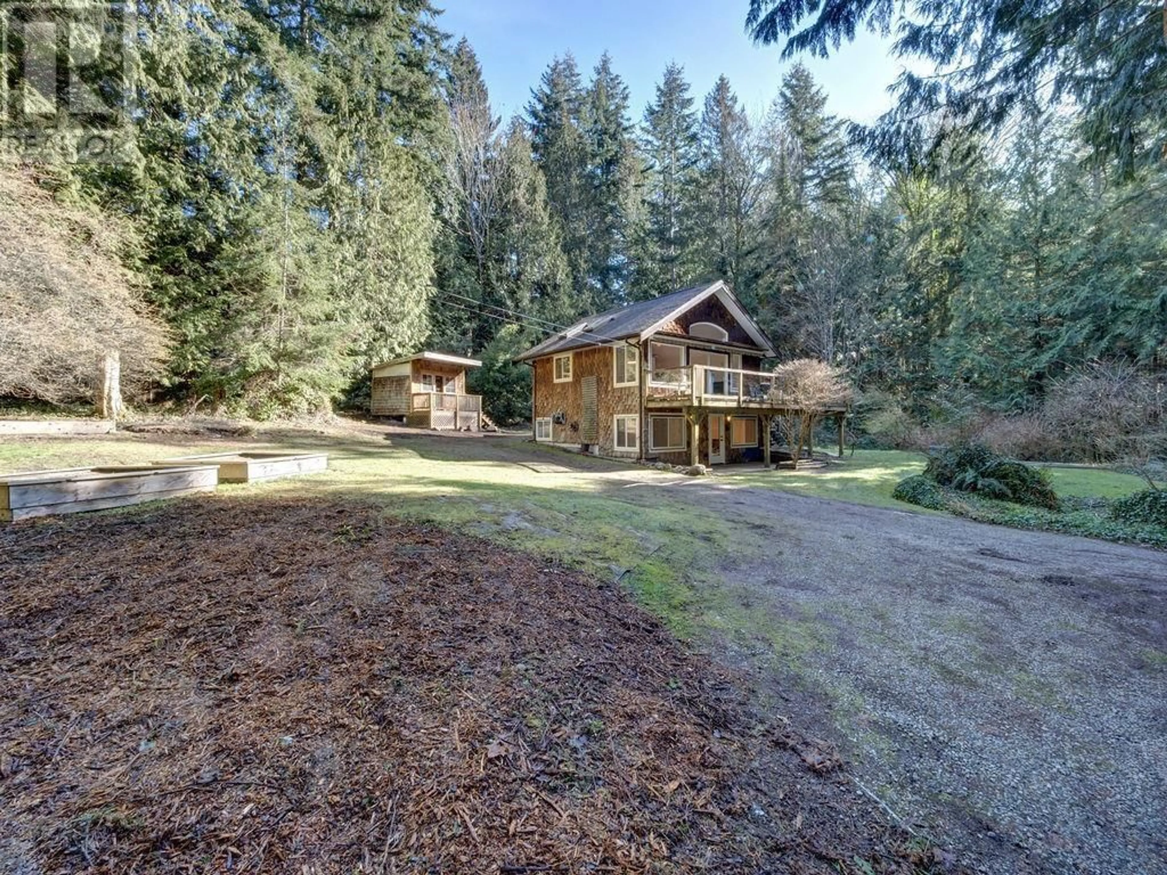 A pic from outside/outdoor area/front of a property/back of a property/a pic from drone, forest/trees view for 1028 BLACKBURN ROAD, Roberts Creek British Columbia V0N2W4