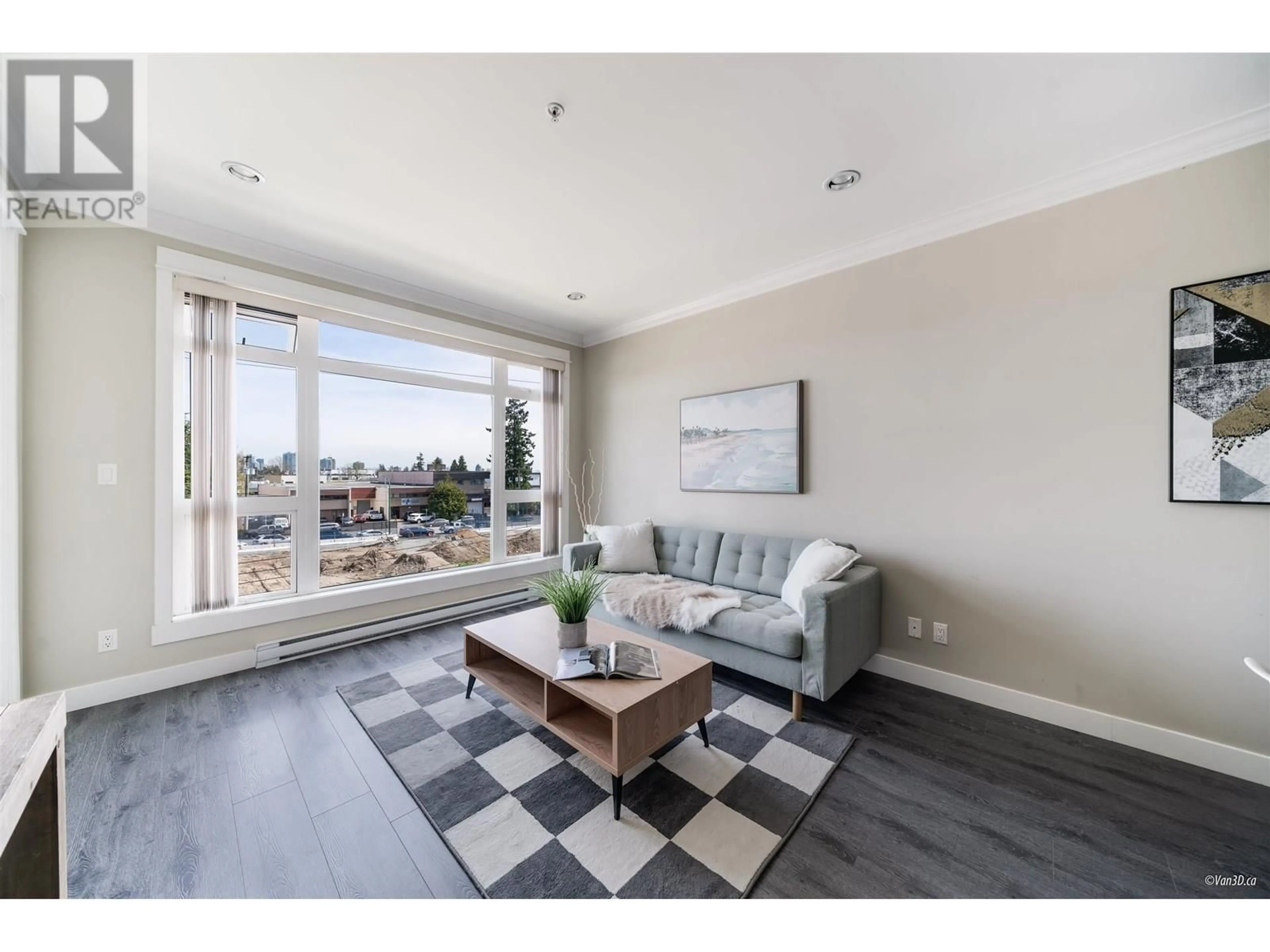 Living room with furniture, unknown for 312 - 6888 ROYAL OAK AVENUE, Burnaby British Columbia V5J4J2