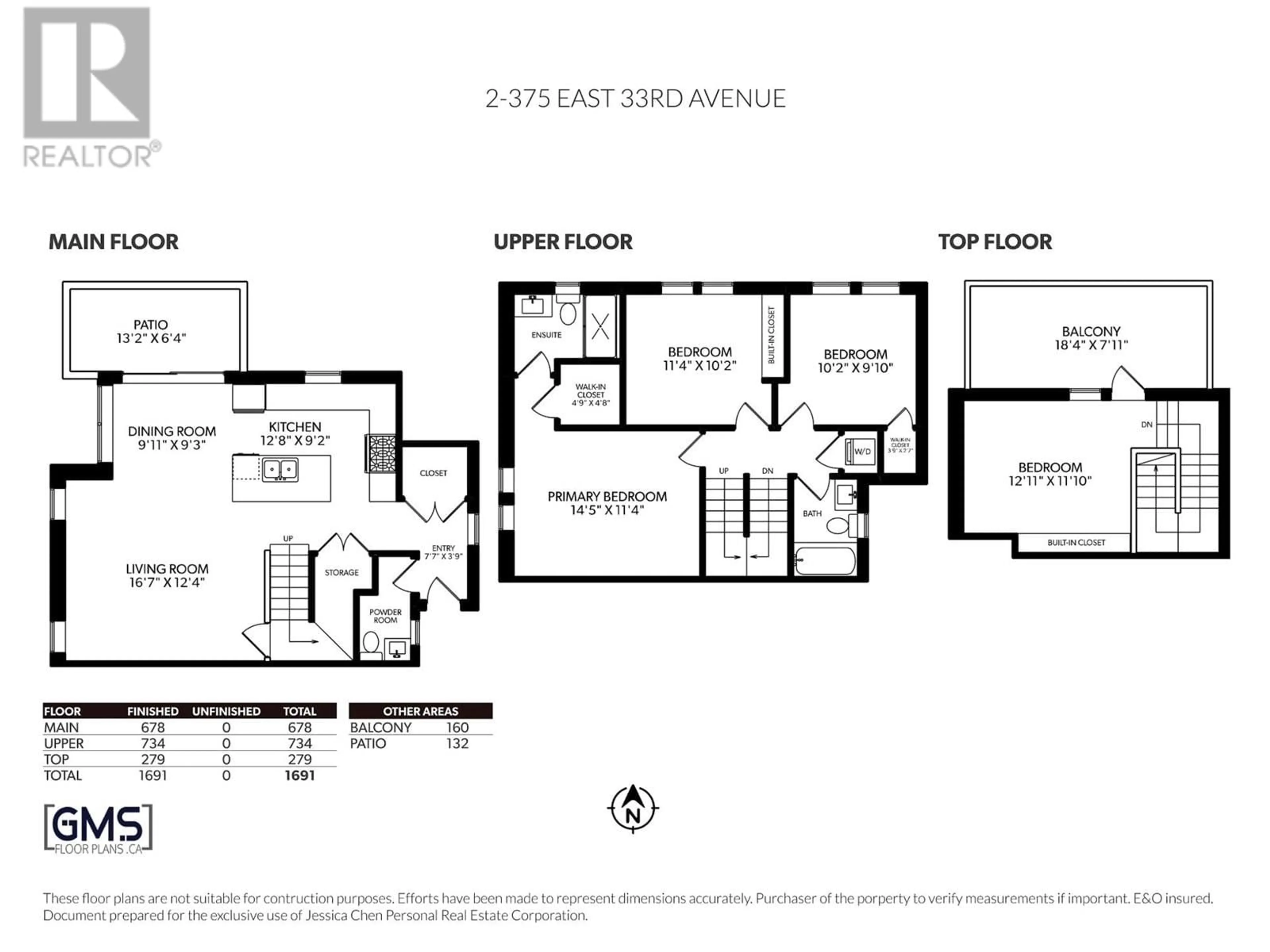 Floor plan for 2 - 375 33RD AVENUE, Vancouver British Columbia V5V2Z8