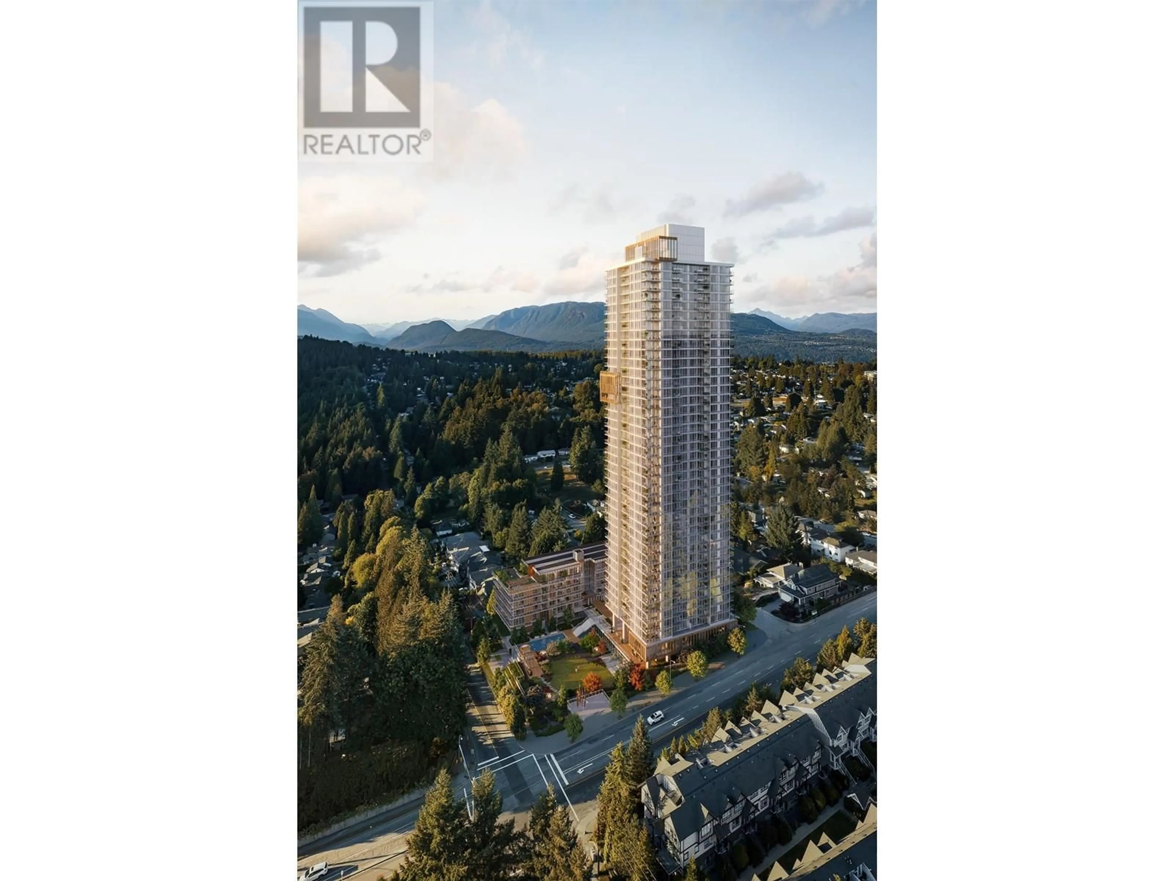 A pic from outside/outdoor area/front of a property/back of a property/a pic from drone, building for 2209 - 609 TYNDALL STREET, Coquitlam British Columbia V3J3S7