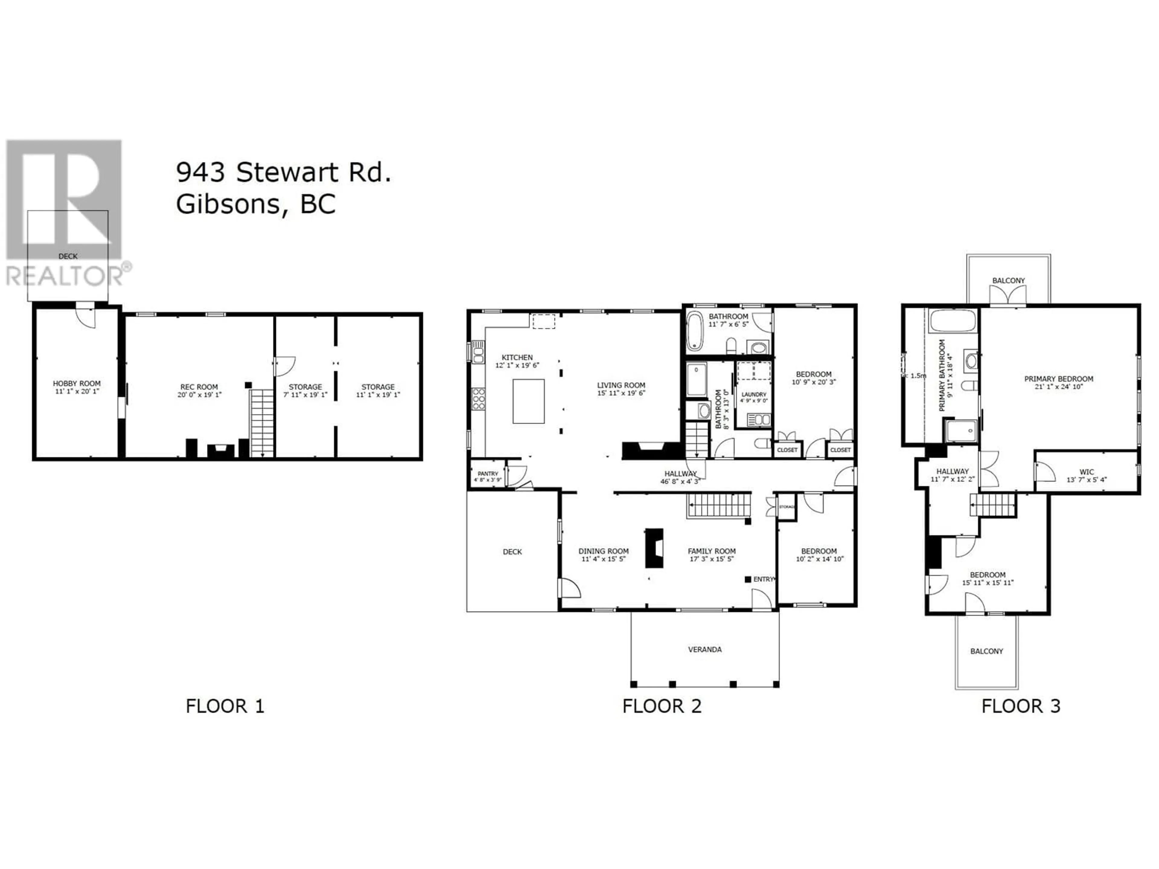 Floor plan for 943/937 STEWART ROAD, Gibsons British Columbia V0N1V7