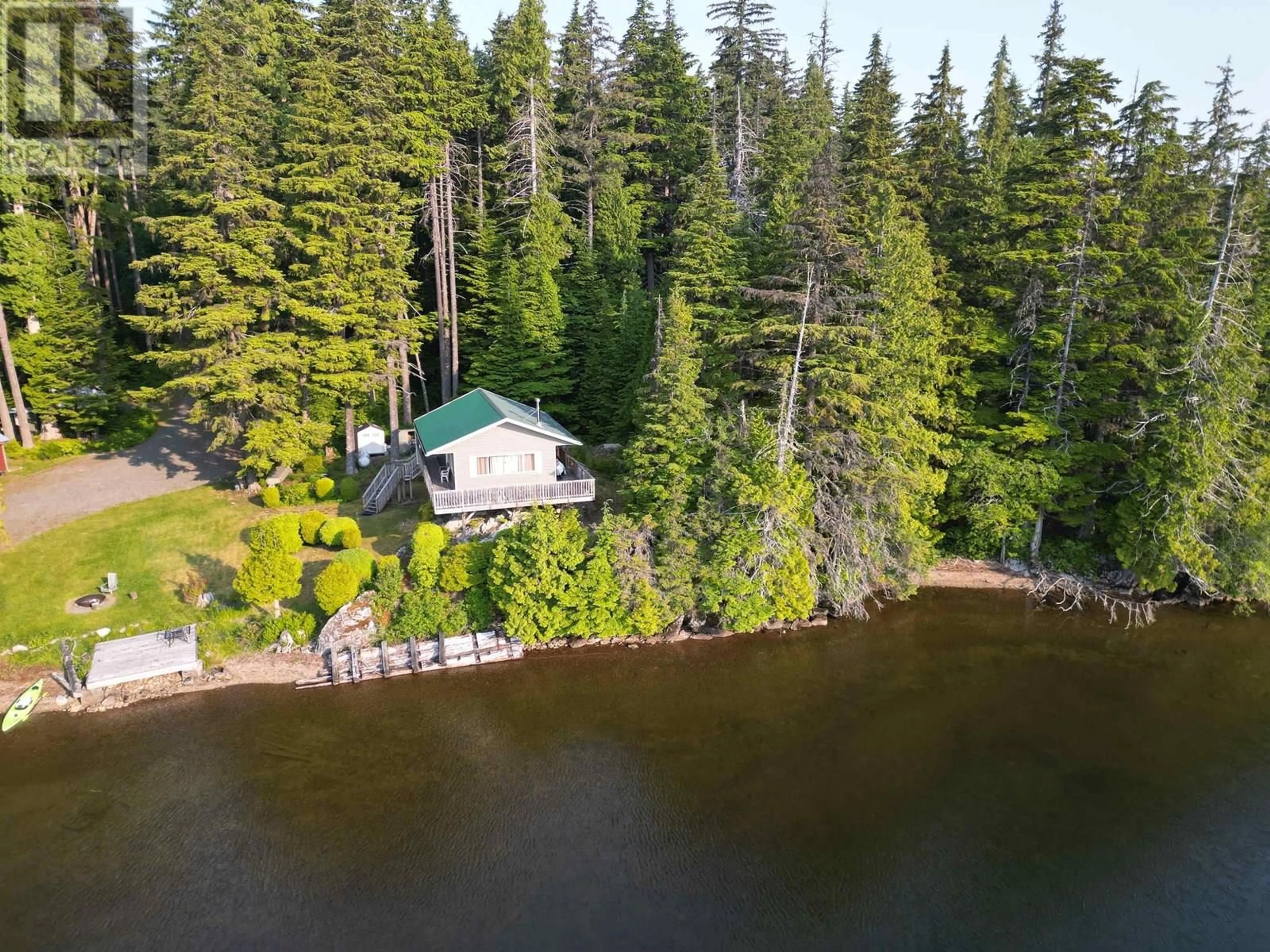 A pic from outside/outdoor area/front of a property/back of a property/a pic from drone, water/lake/river/ocean view for 2650 SQUIRREL POINT, Terrace British Columbia V8G1R1