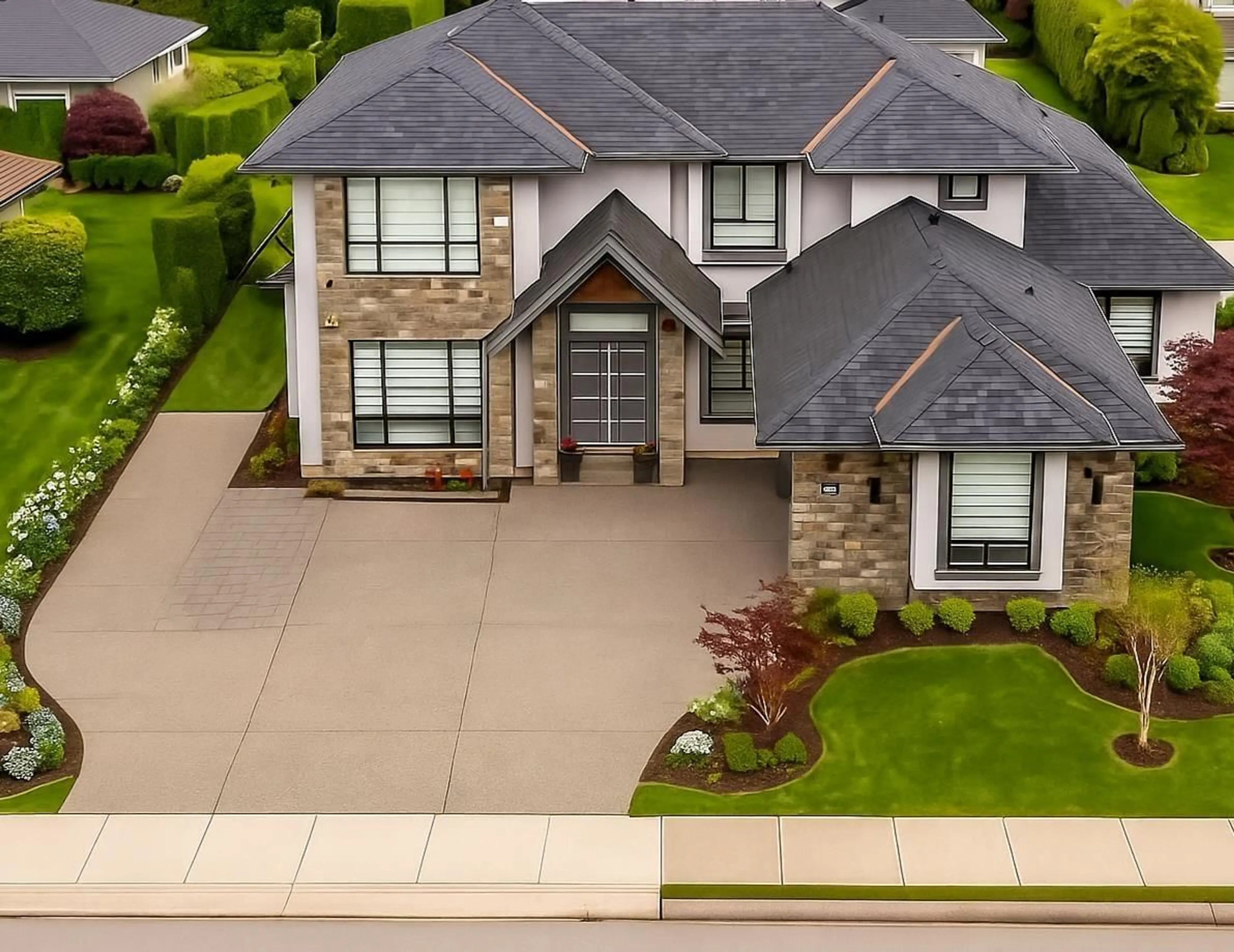 Home with brick exterior material, street for 5452 187, Surrey British Columbia V3S4N7