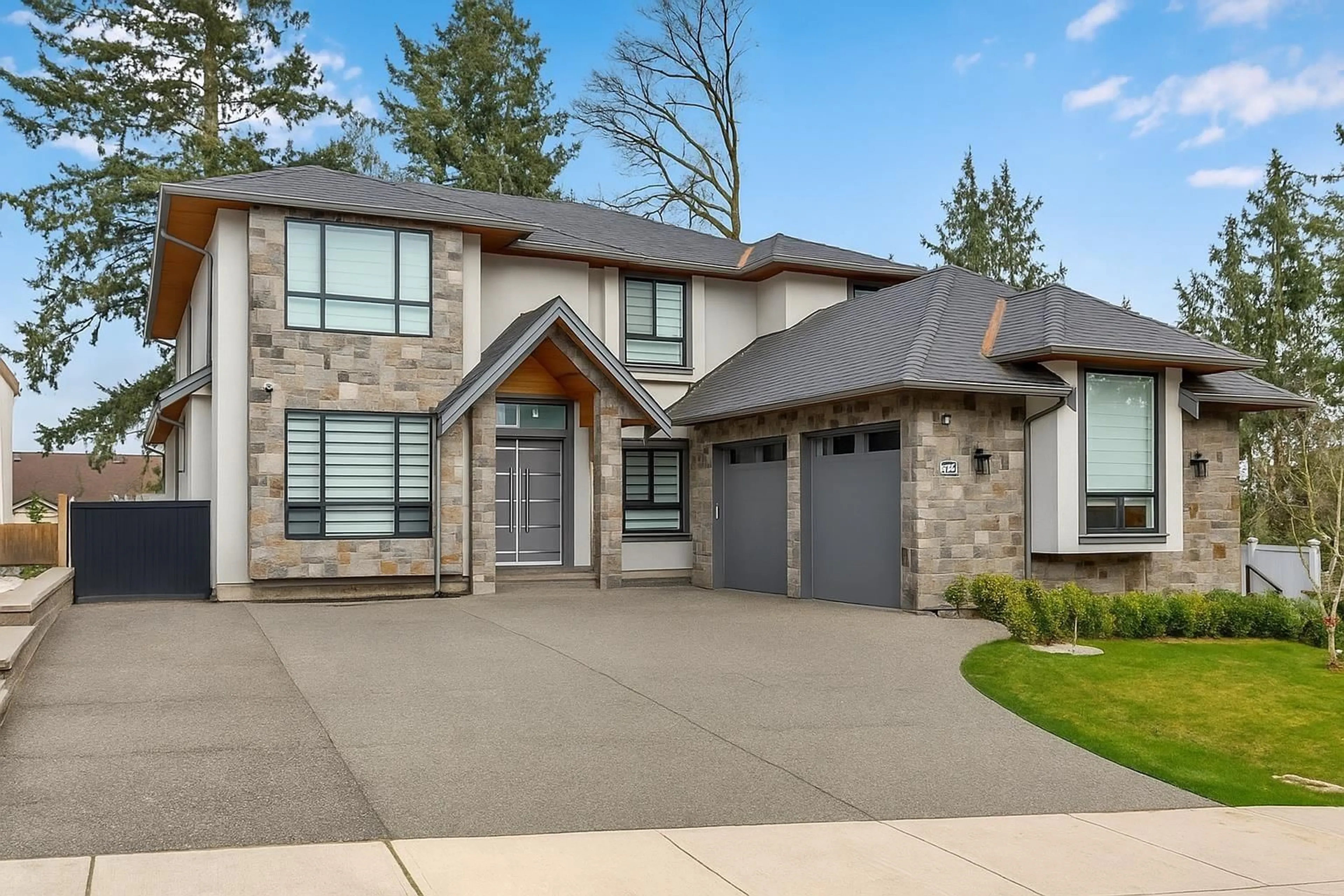 Home with brick exterior material, street for 5452 187, Surrey British Columbia V3S4N7
