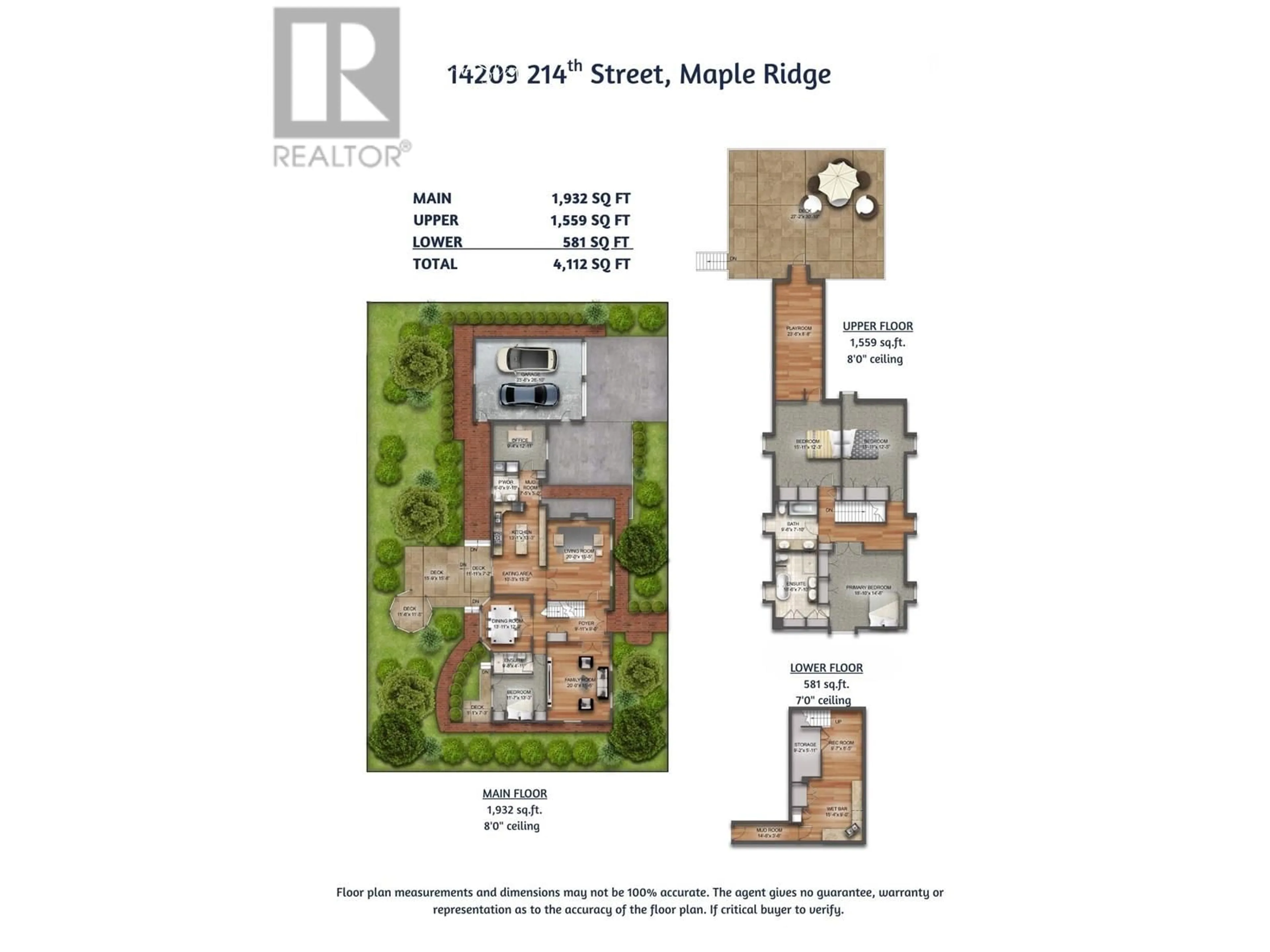 Floor plan for 12409 214 STREET, Maple Ridge British Columbia V2X5E5