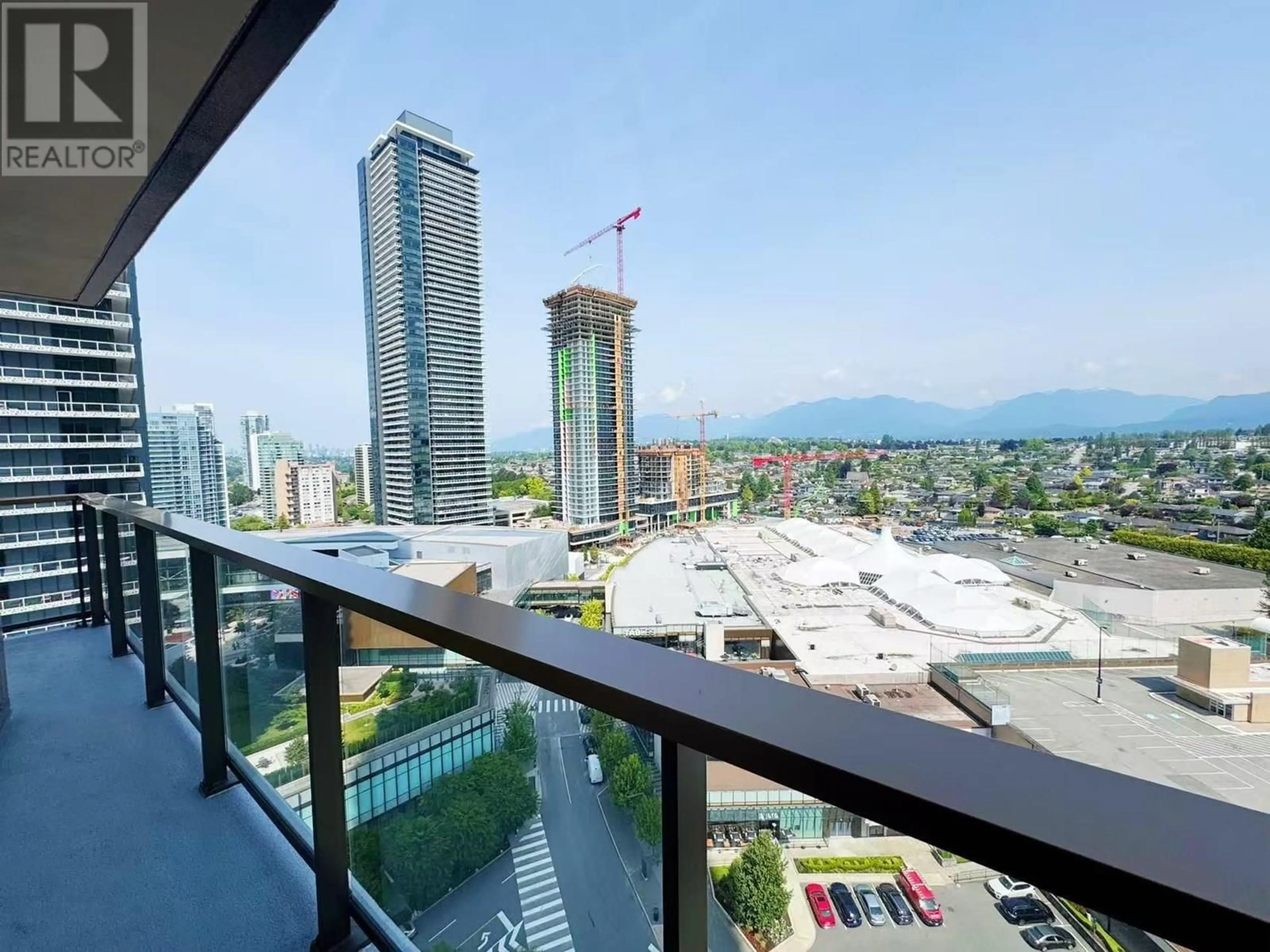 Balcony in the apartment, city buildings view from balcony for 1607 - 4650 BRENTWOOD BOULEVARD, Burnaby British Columbia V5C0M3