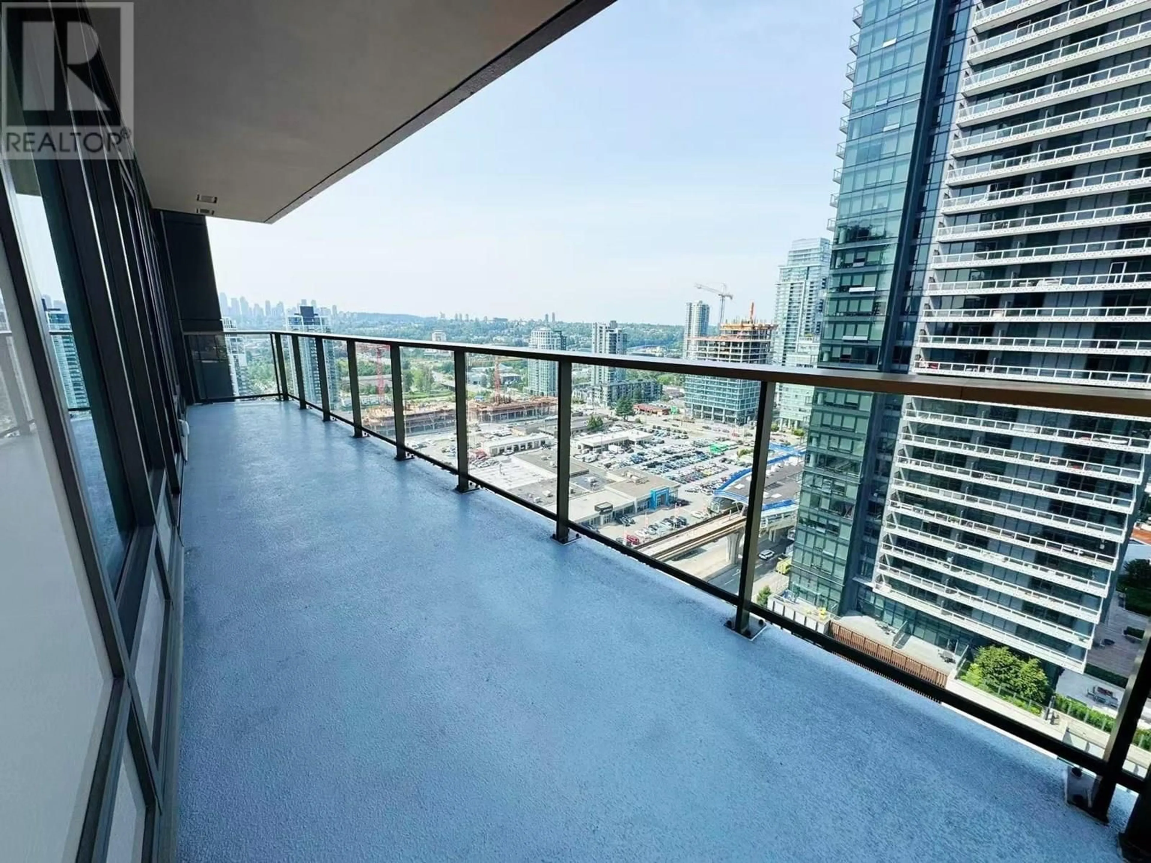 Balcony in the apartment, city buildings view from balcony for 1607 - 4650 BRENTWOOD BOULEVARD, Burnaby British Columbia V5C0M3