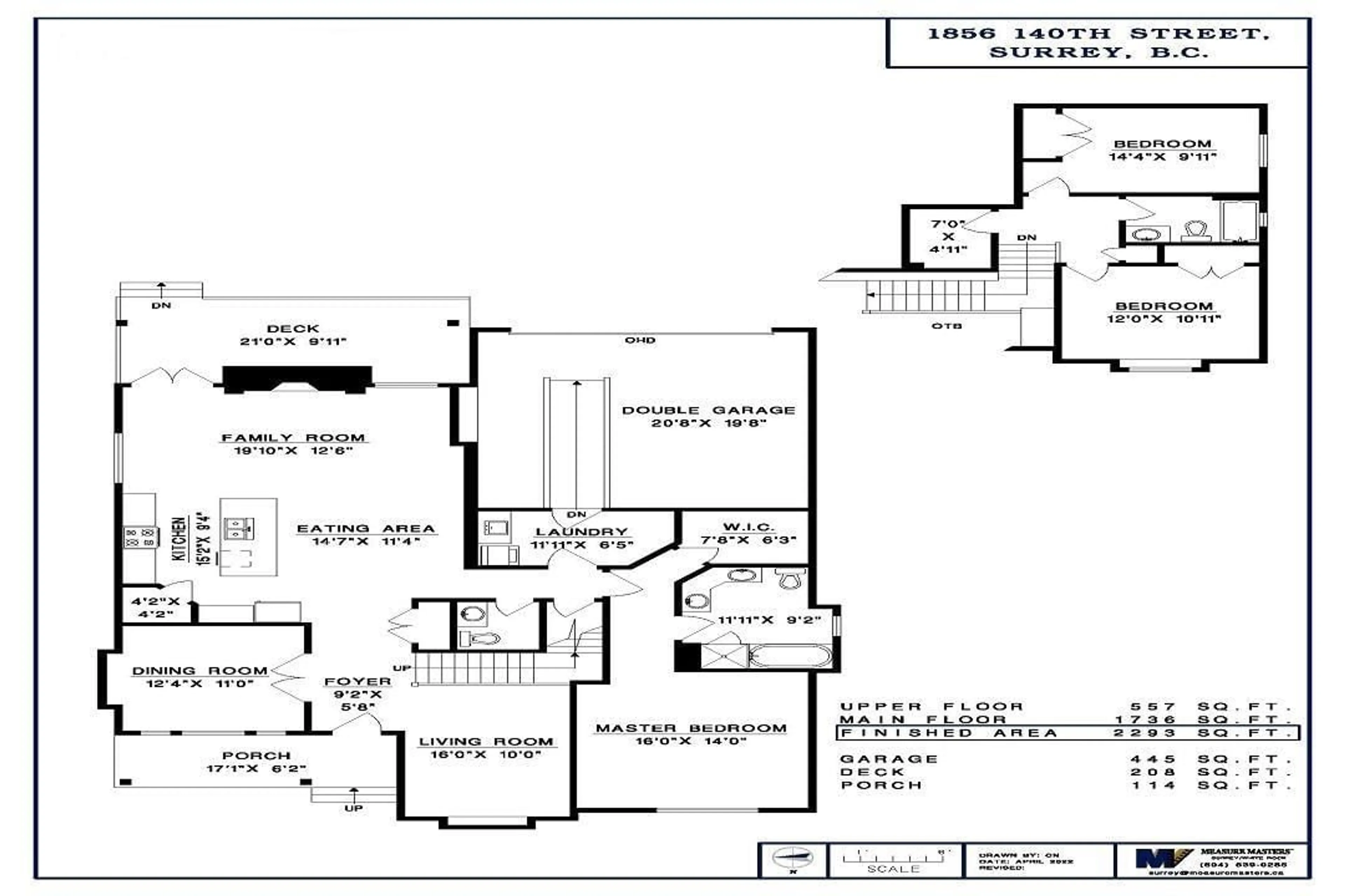 Floor plan for 1856 140, Surrey British Columbia V4A4H3