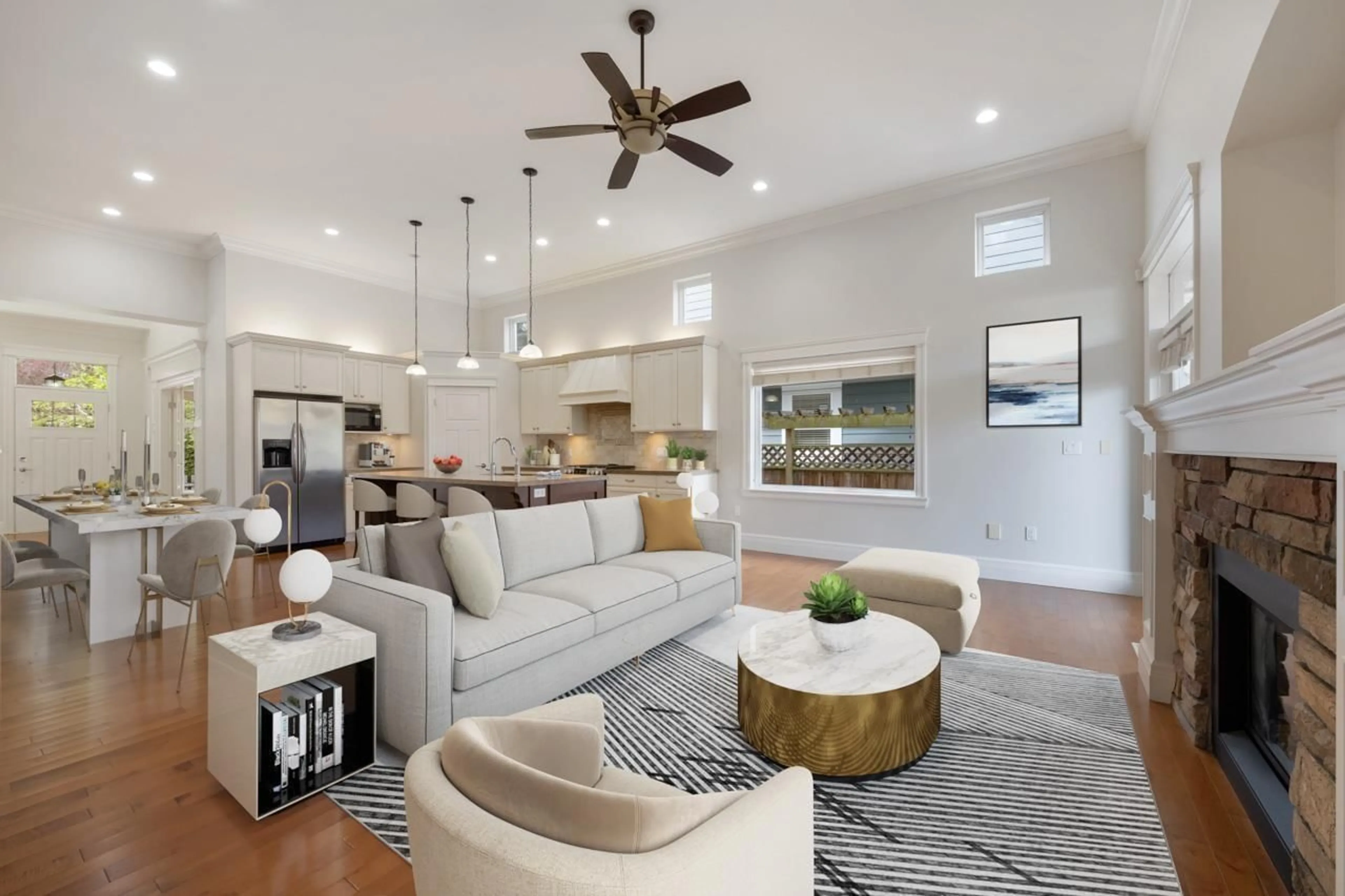 Living room with furniture, unknown for 1856 140, Surrey British Columbia V4A4H3