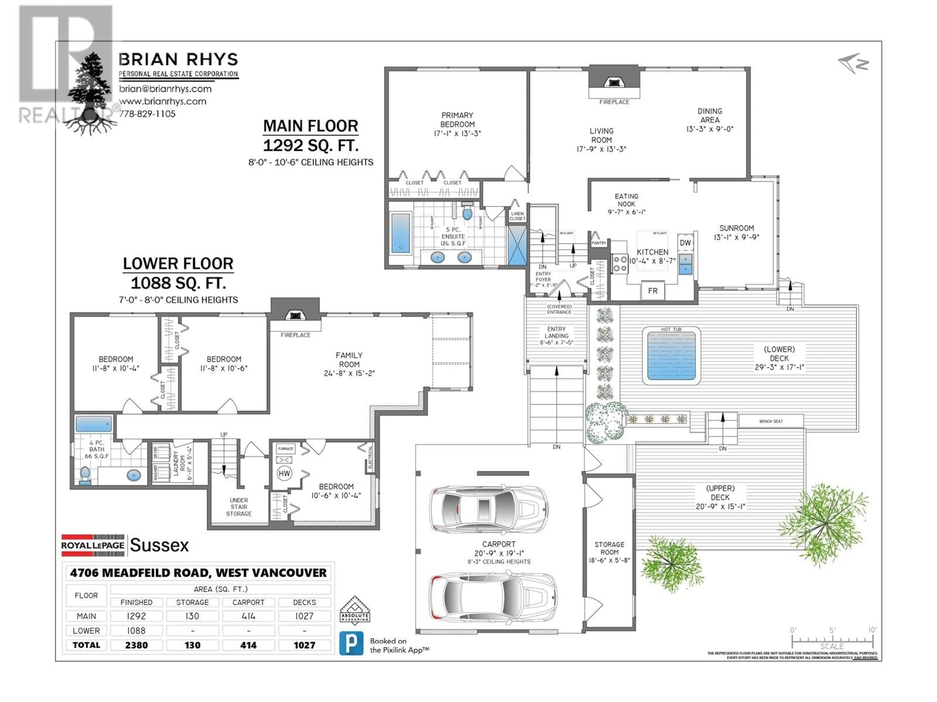 Floor plan for 4706 MEADFEILD ROAD, West Vancouver British Columbia V7W2W6