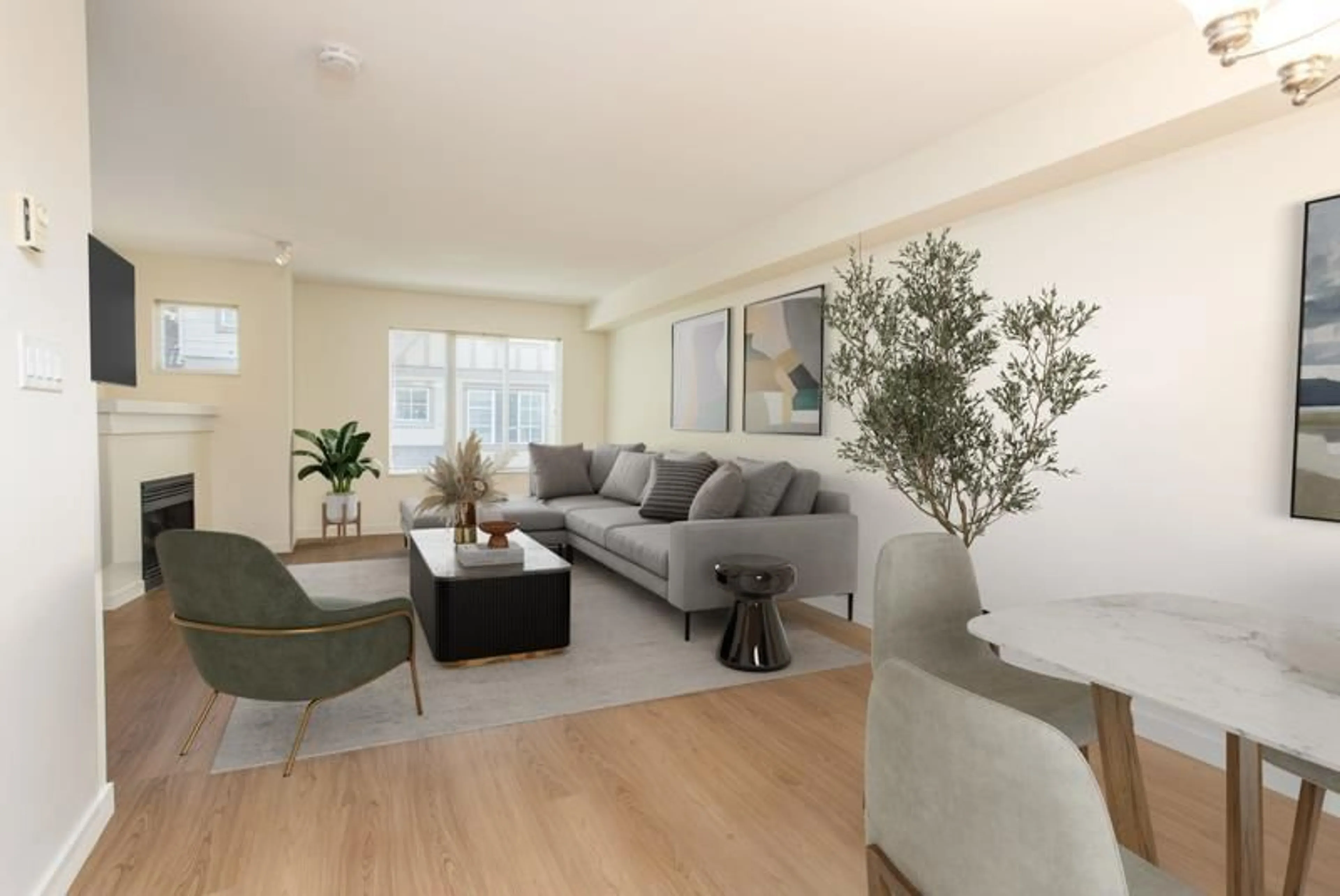 Living room with furniture, unknown for 2 - 15175 62A, Surrey British Columbia V3S1X1