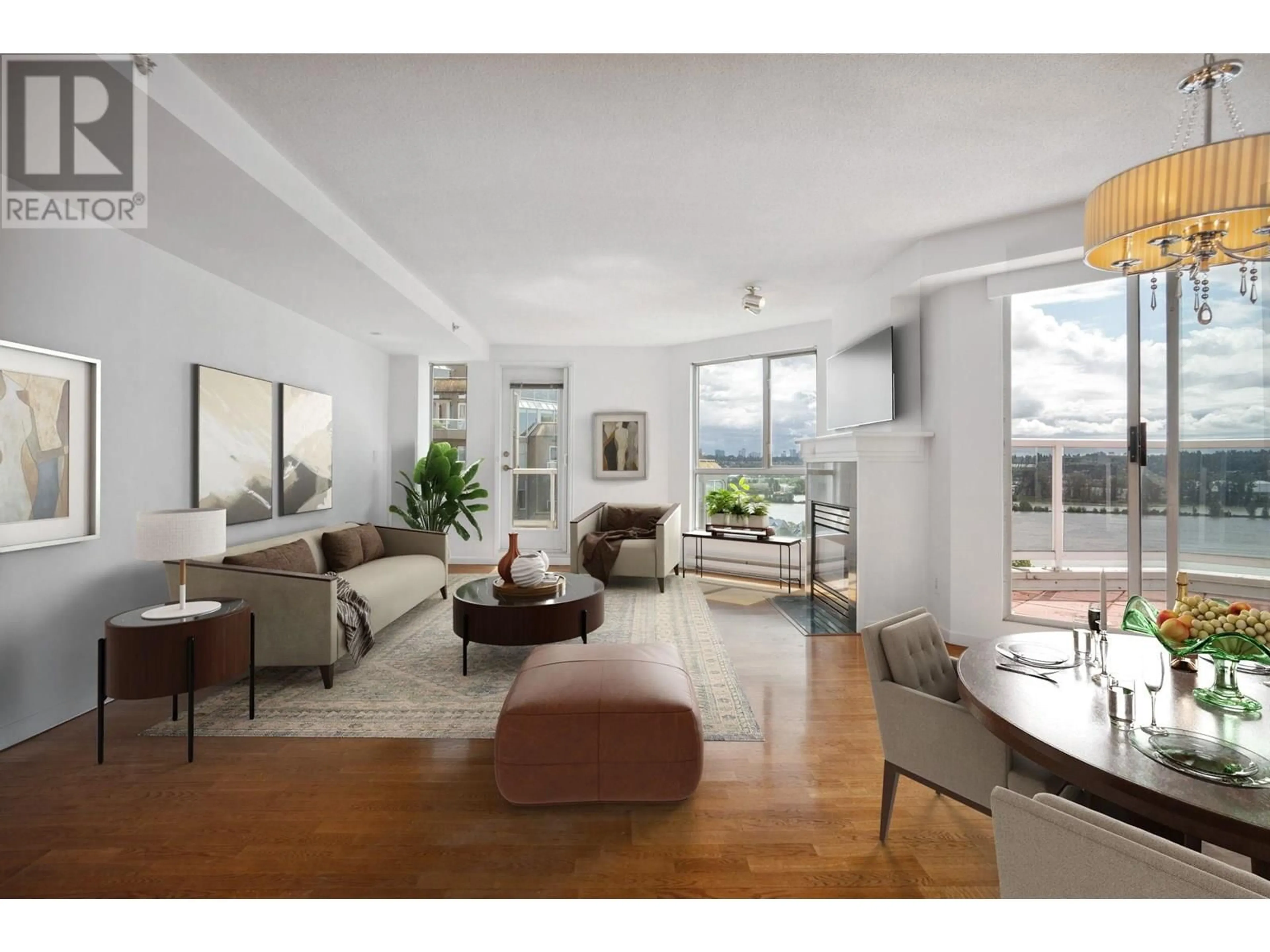 Living room with furniture, unknown for 1701 - 1185 QUAYSIDE DRIVE, New Westminster British Columbia V3M6T8
