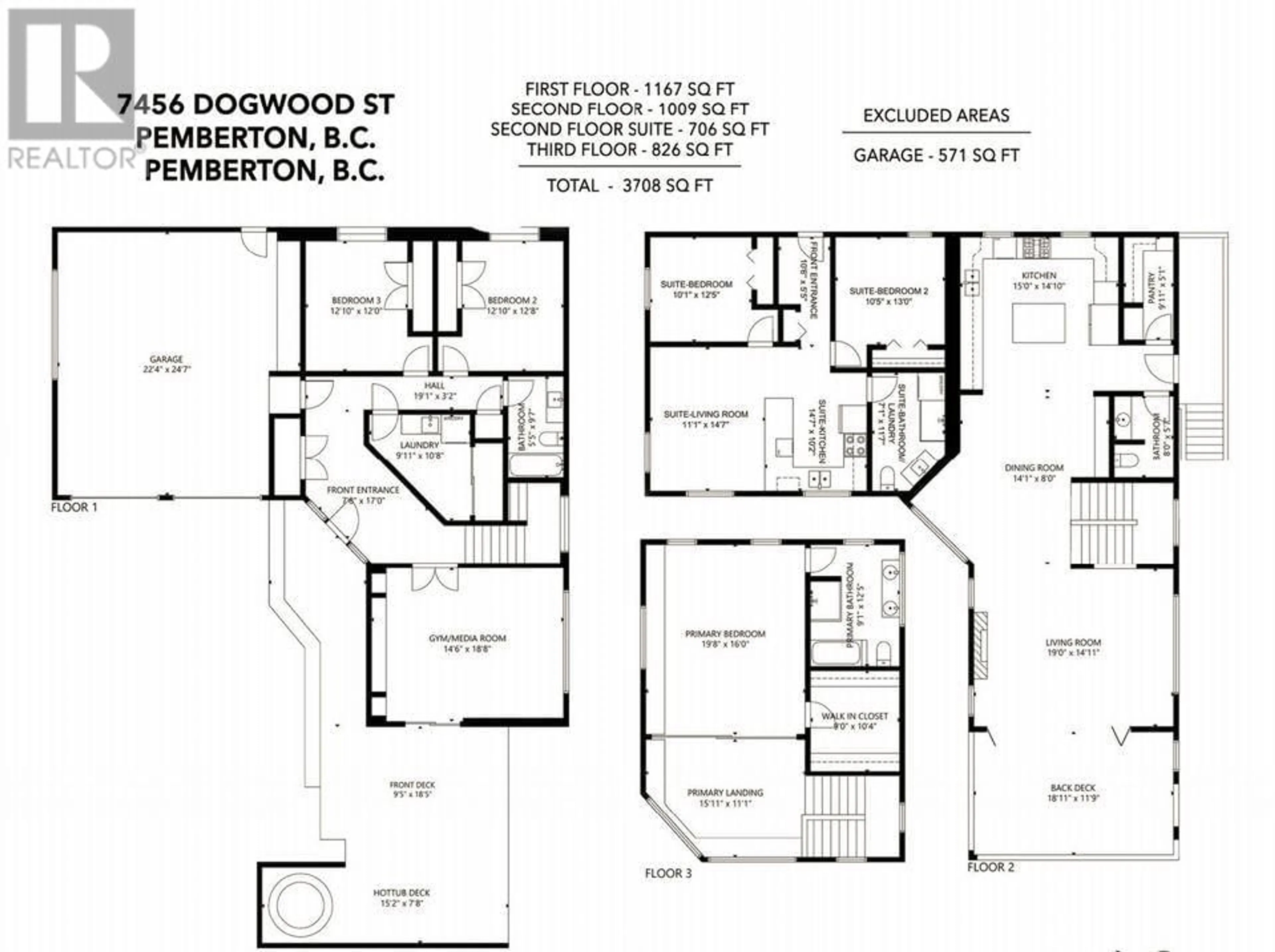 Floor plan for 7456 DOGWOOD STREET, Pemberton British Columbia V0N0A7