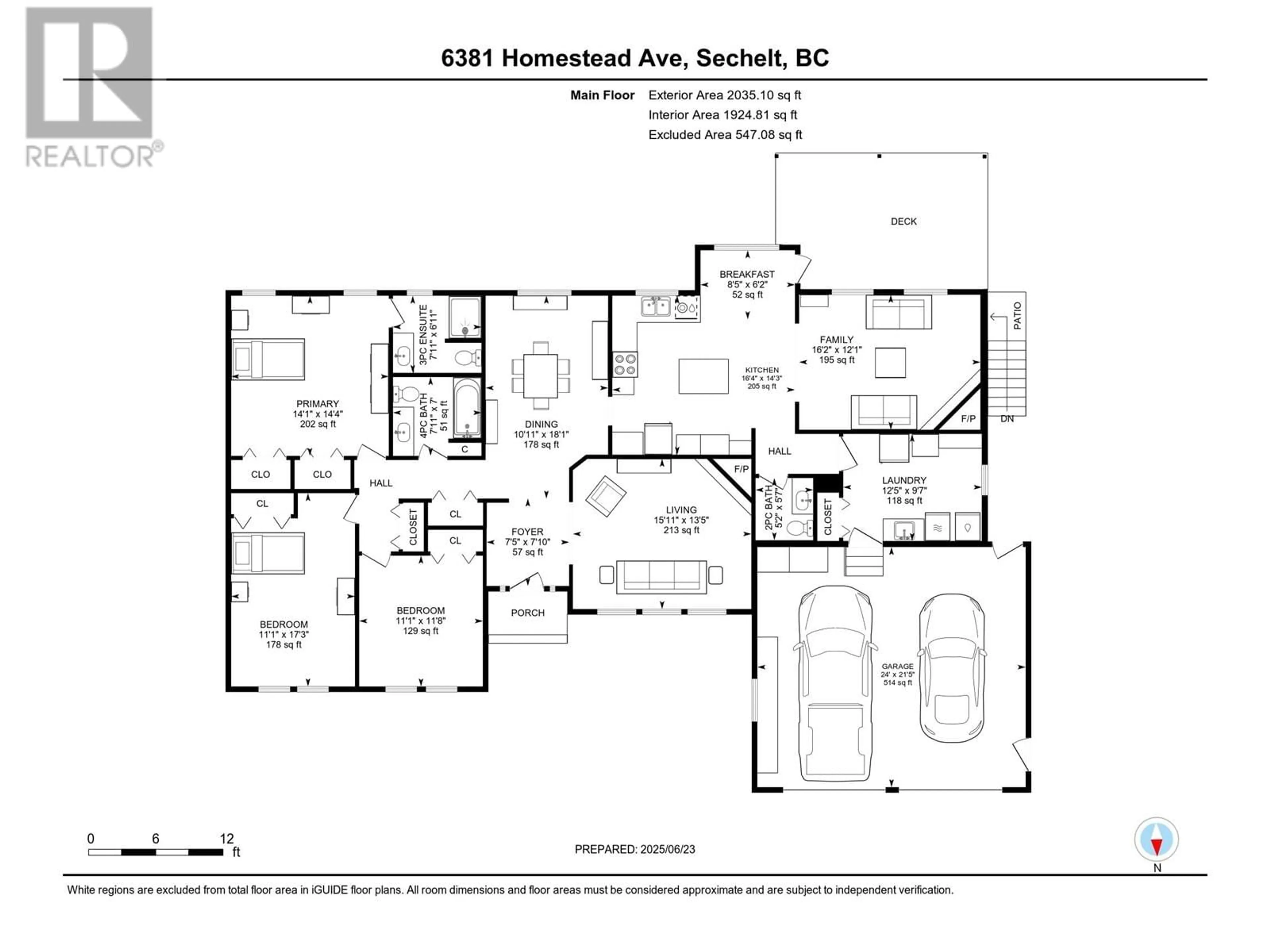 Floor plan for 6381 HOMESTEAD AVENUE, Sechelt British Columbia V7Z0M7