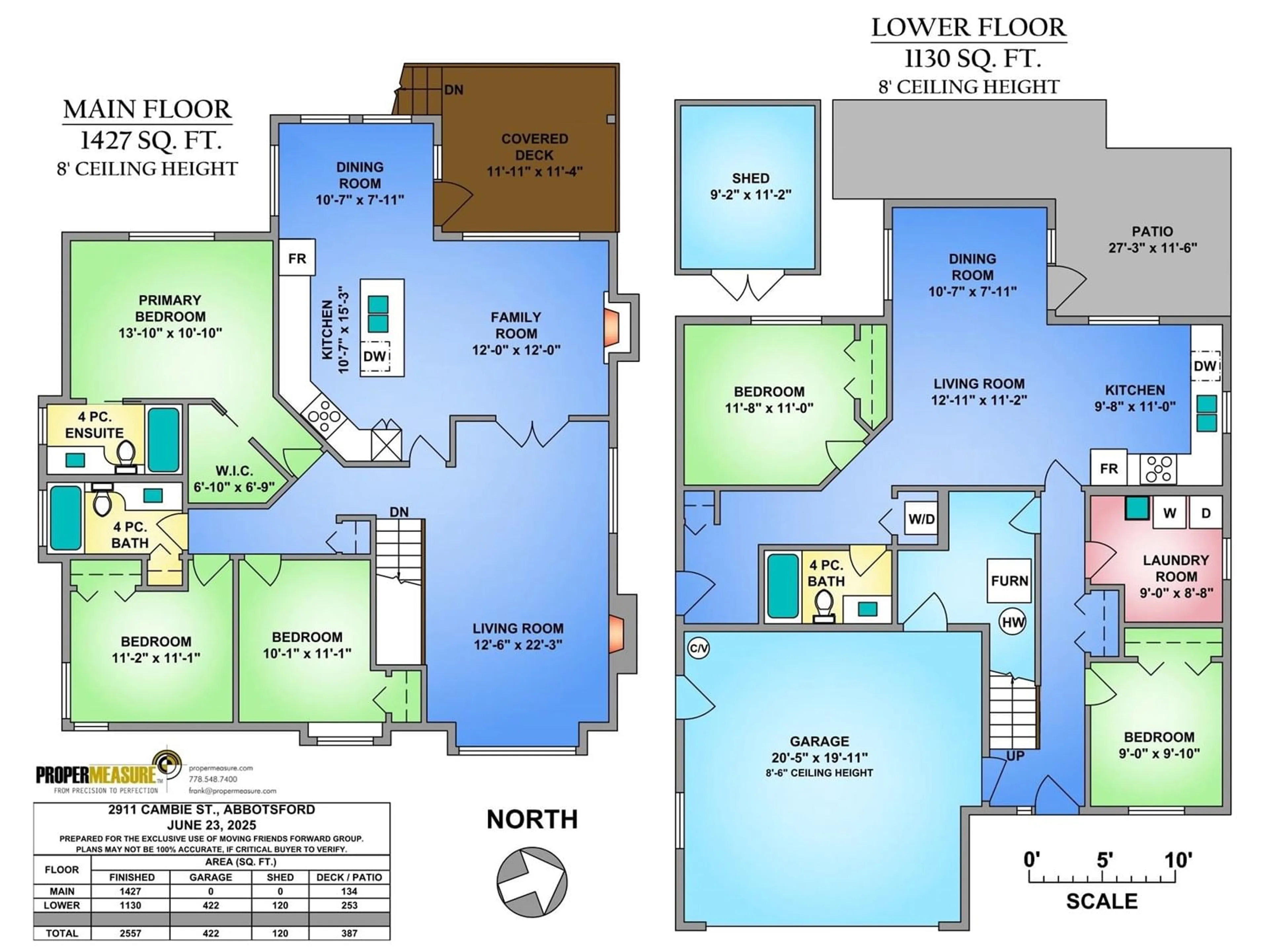 Floor plan for 2911 CAMBIE, Abbotsford British Columbia V4X2S5