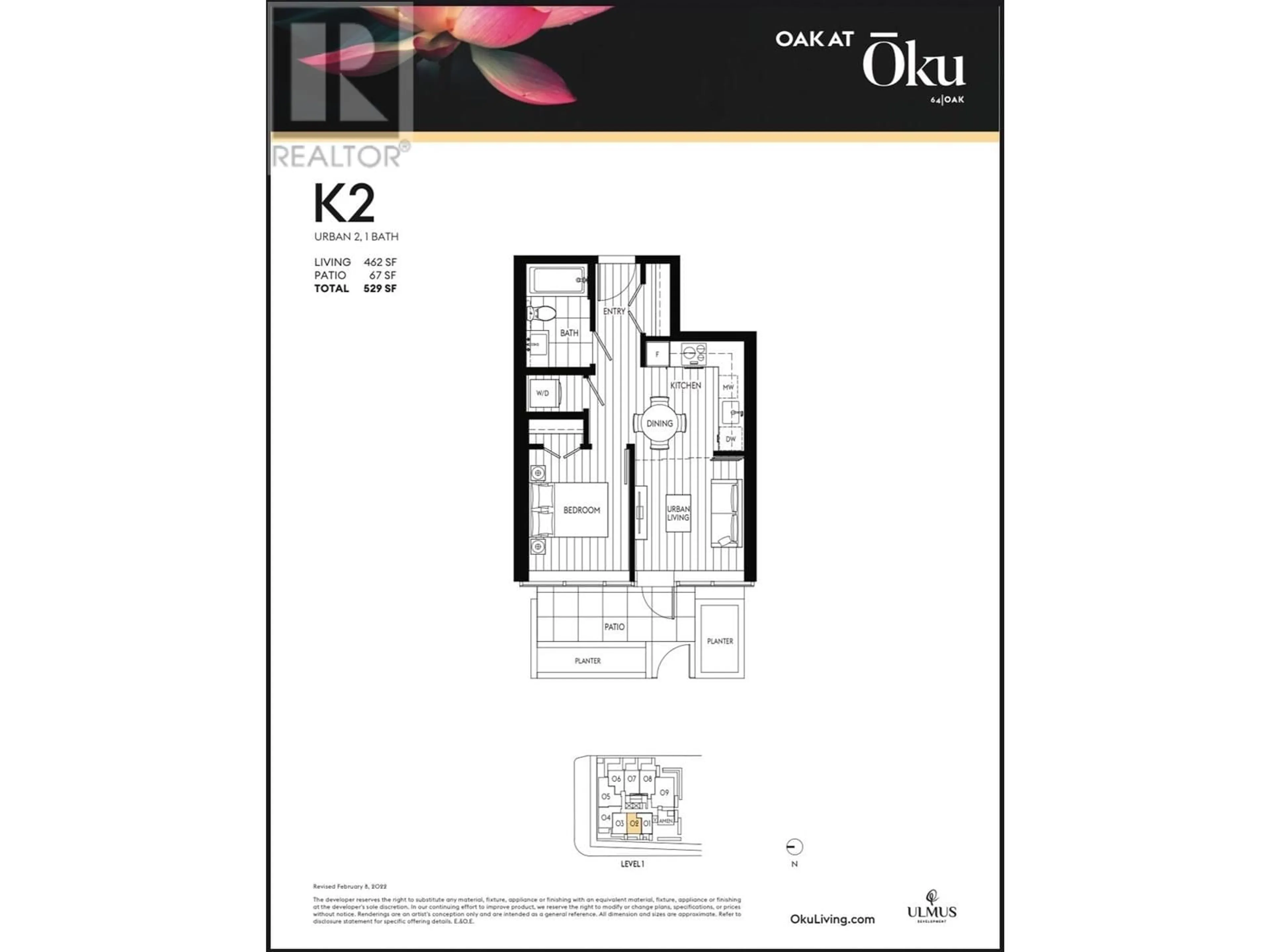 Floor plan for 102 - 8030 OAK STREET, Vancouver British Columbia V6P4A8