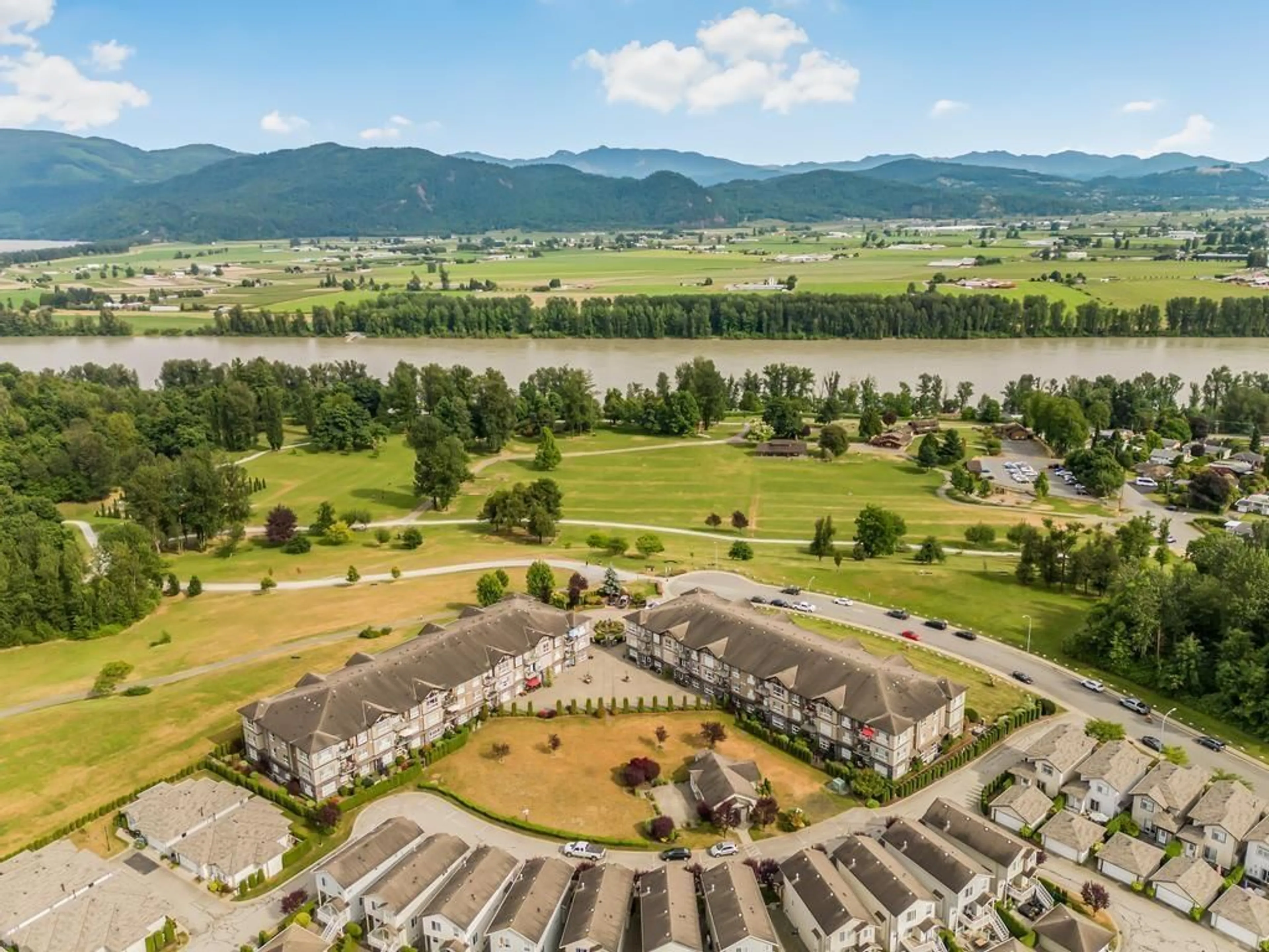 A pic from outside/outdoor area/front of a property/back of a property/a pic from drone, mountain view for B311 - 33755 7TH, Mission British Columbia V2V0A4