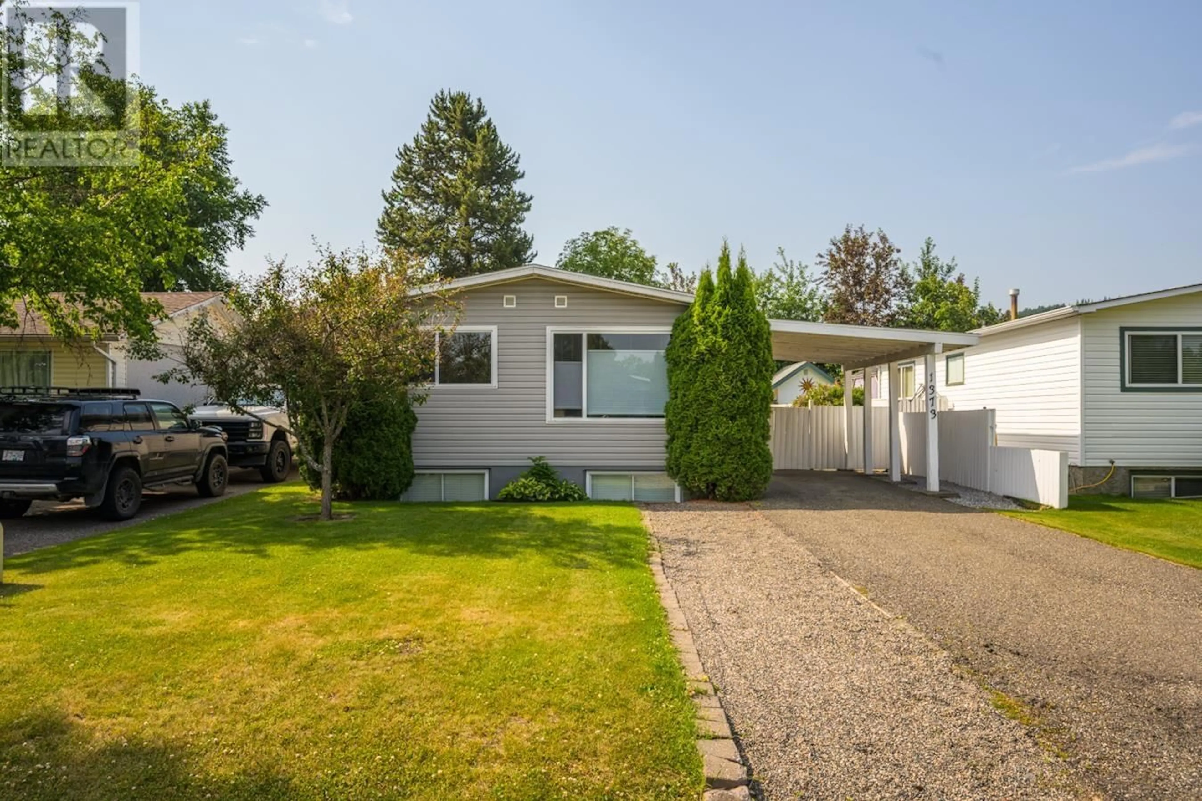 Home with vinyl exterior material, street for 1373 GENEVIEVE CRESCENT, Prince George British Columbia V2M4K5