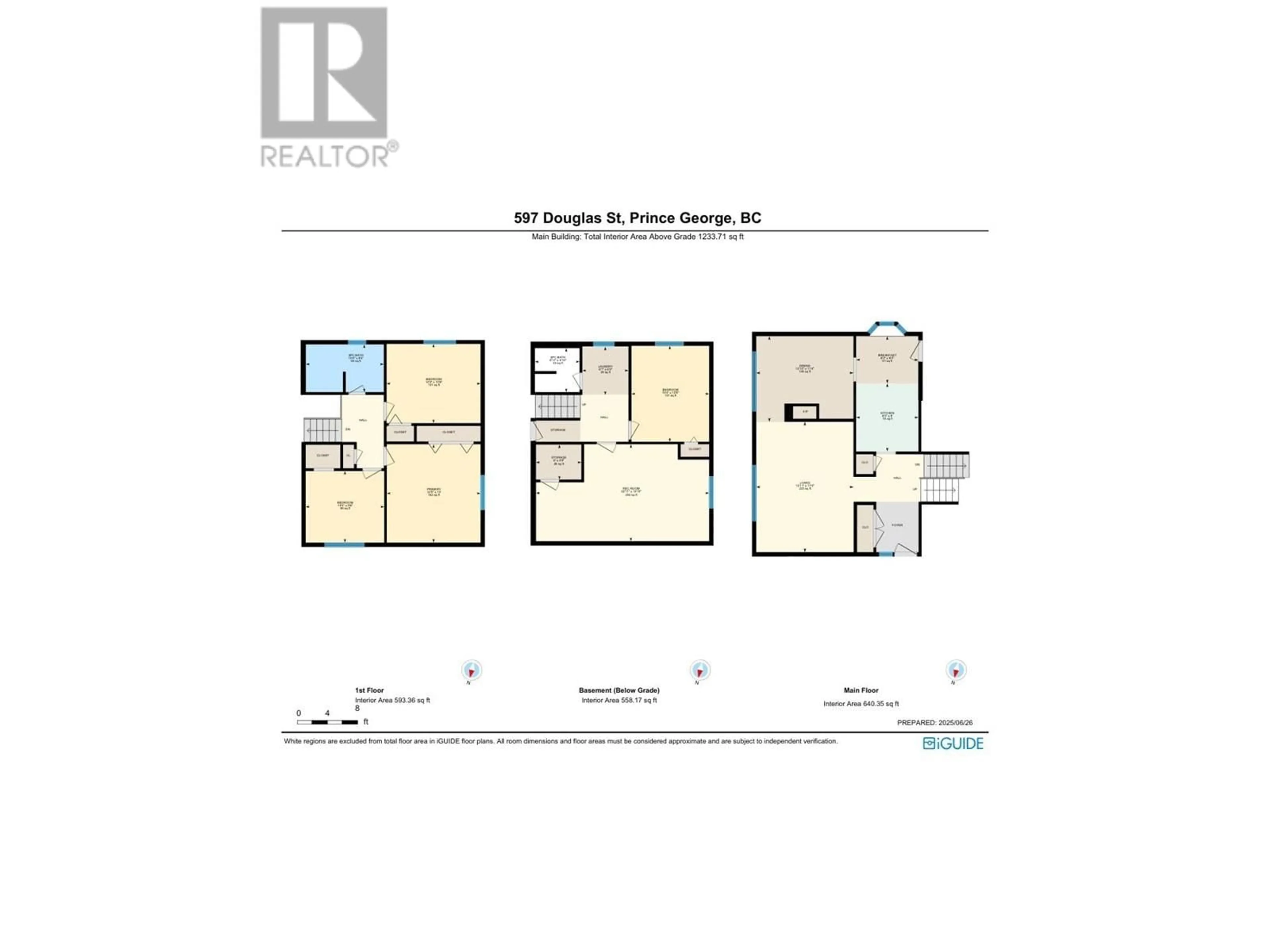 Floor plan for 597 DOUGLAS STREET, Prince George British Columbia V2M2M5