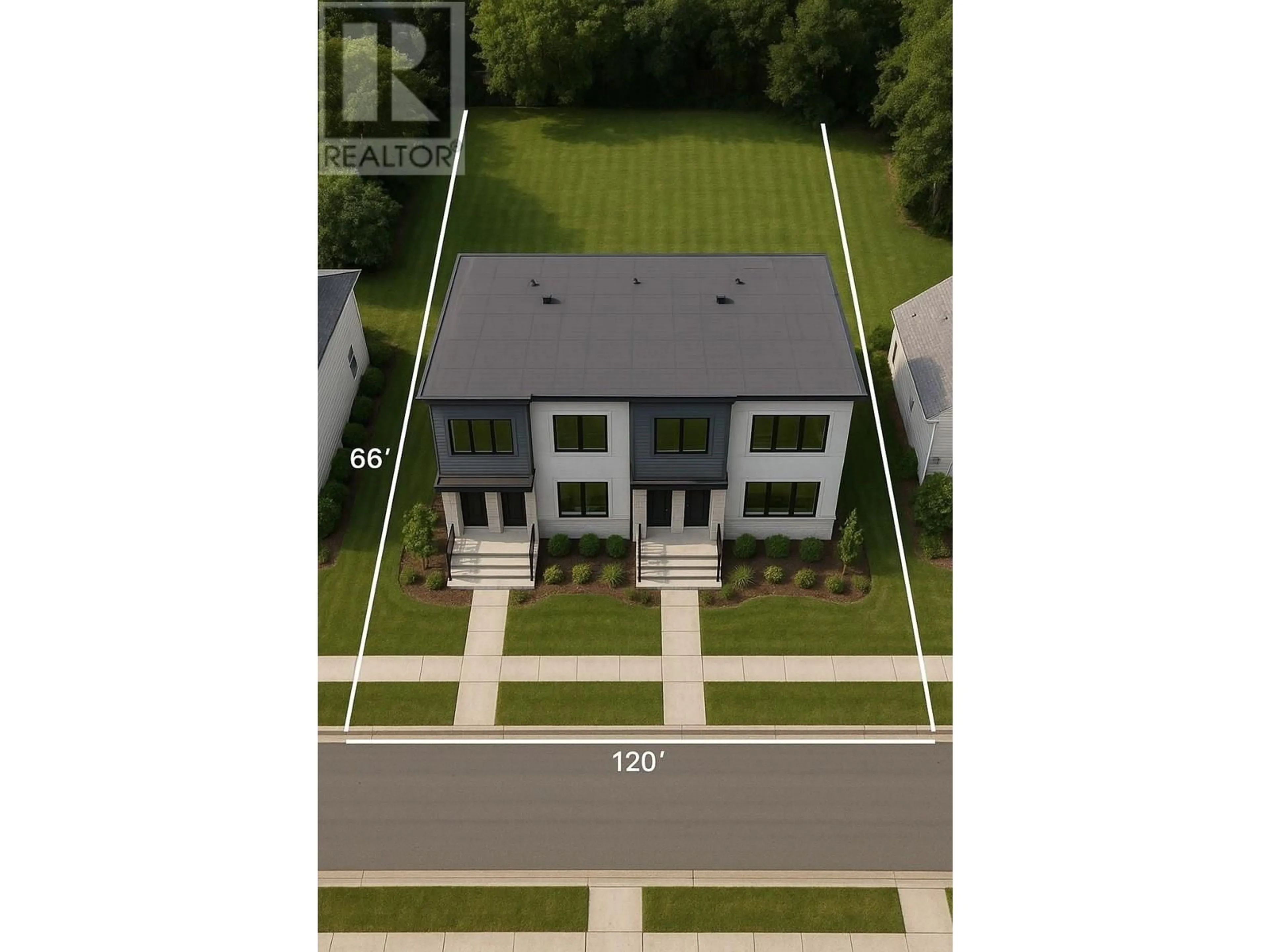 A pic from outside/outdoor area/front of a property/back of a property/a pic from drone, street for 8824 COOK CRESCENT, Richmond British Columbia V6Y1X2