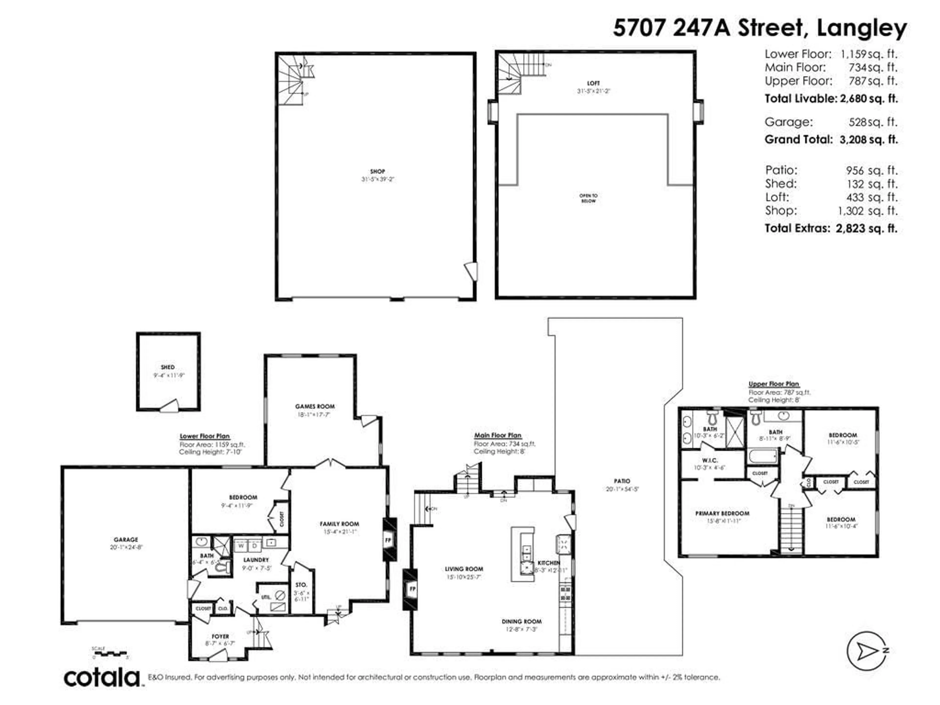Floor plan for 5707 247A, Langley British Columbia V2Z1H2