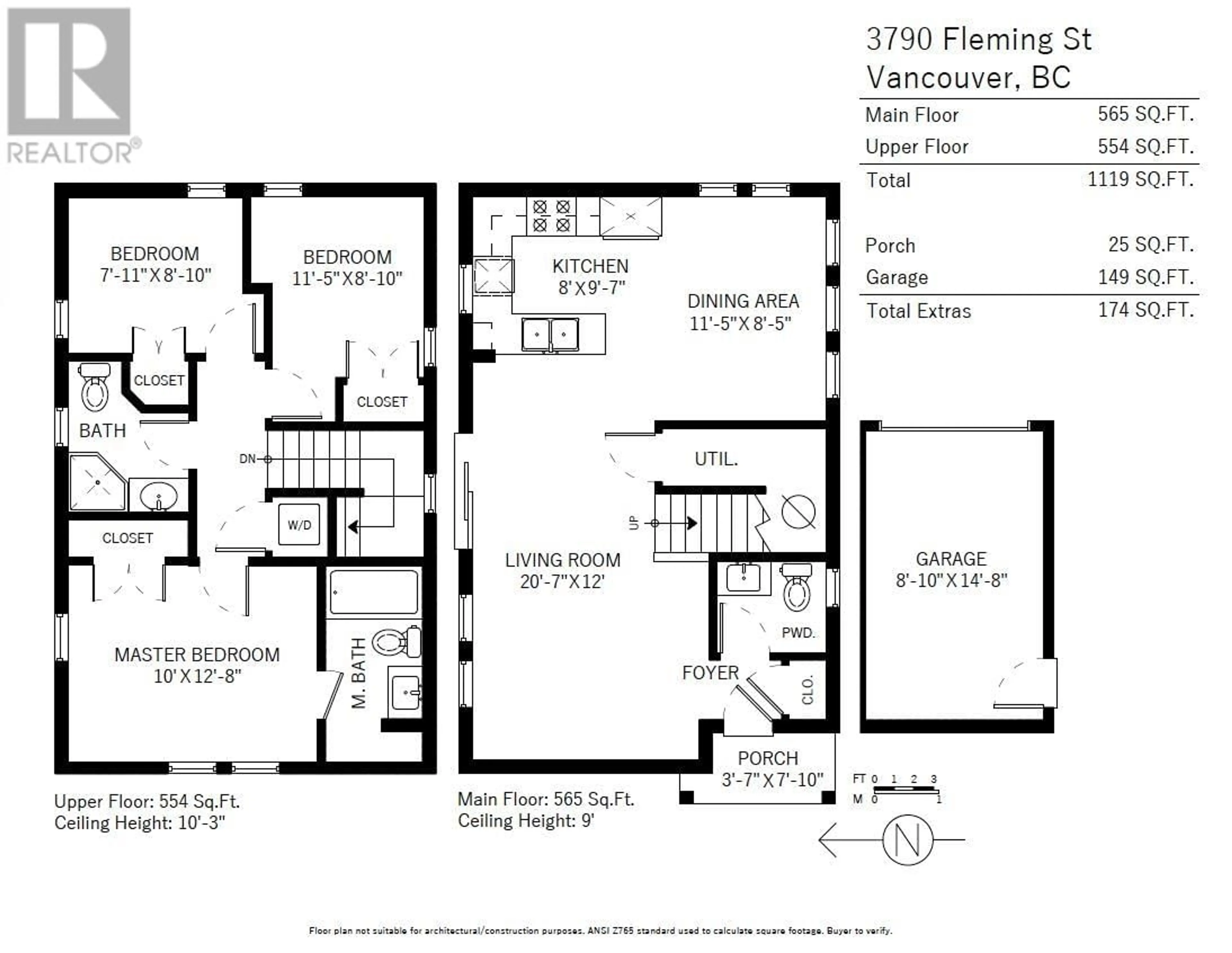 Floor plan for 3790 FLEMING STREET, Vancouver British Columbia V5N3W2