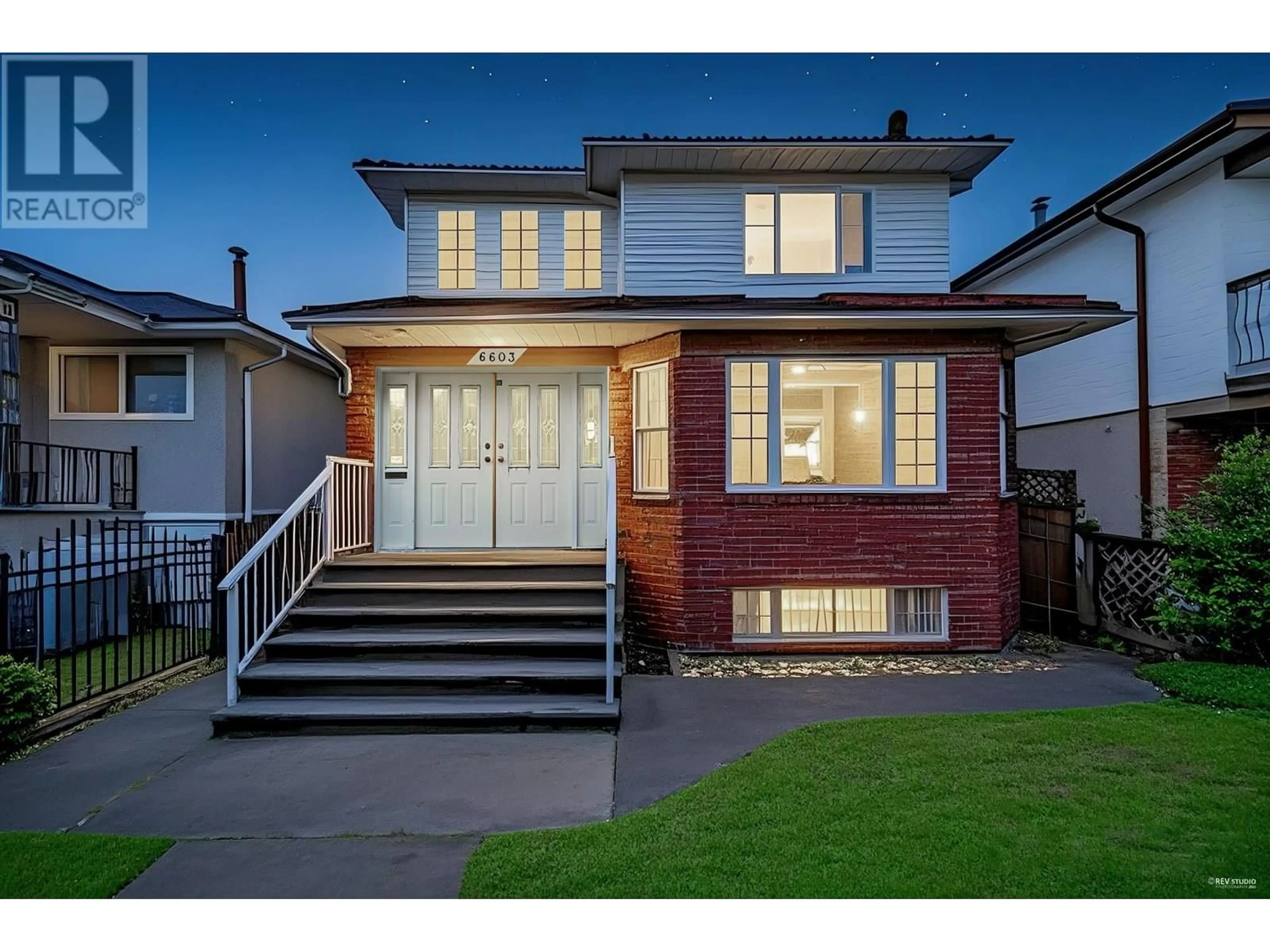Home with brick exterior material, street for 6603 LANARK STREET, Vancouver British Columbia V5P2Z2