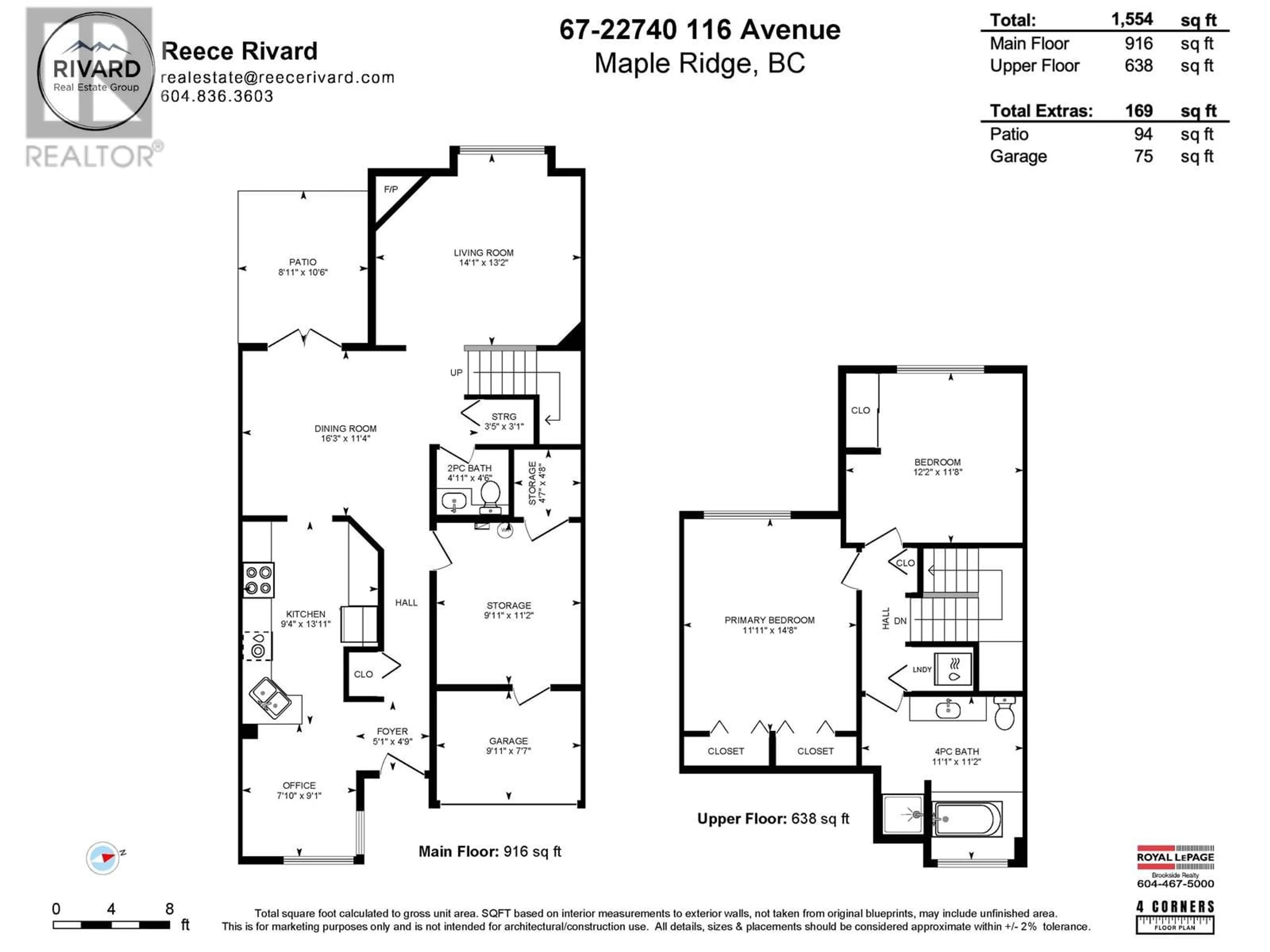 Floor plan for 67 - 22740 116 AVENUE, Maple Ridge British Columbia V2X2X7