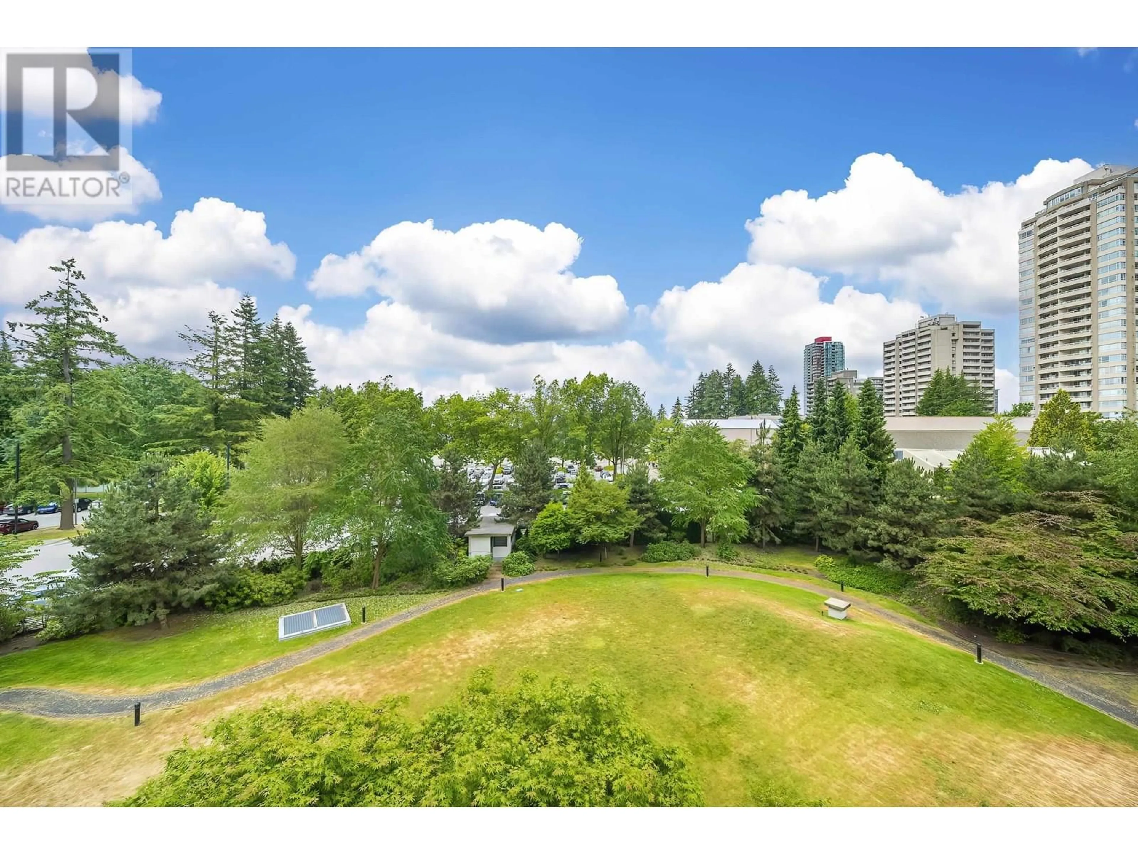 A pic from outside/outdoor area/front of a property/back of a property/a pic from drone, water/lake/river/ocean view for 308 - 4880 BENNETT STREET, Burnaby British Columbia V5H0C1