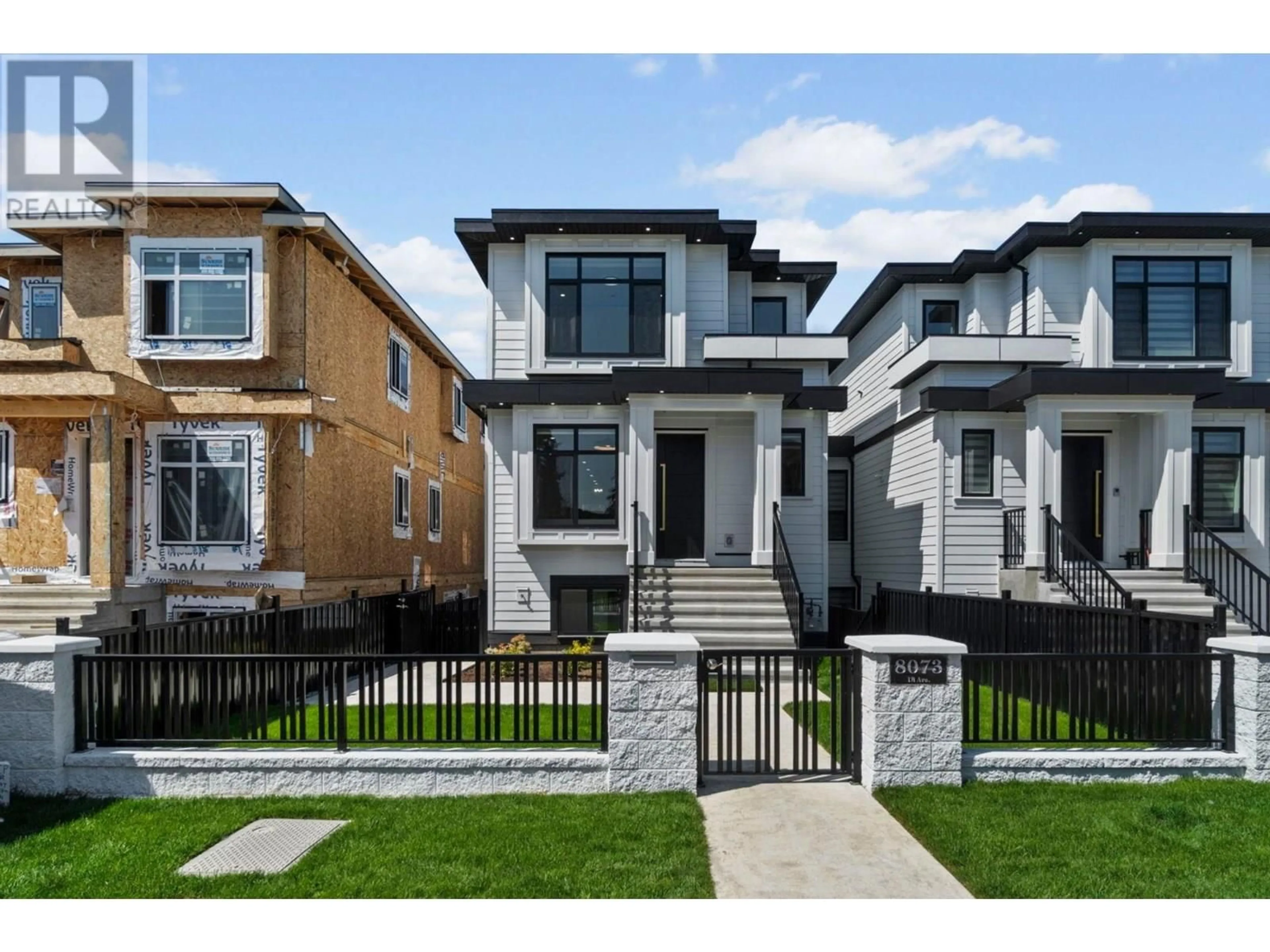 Home with brick exterior material, street for 8073 18 AVENUE, Burnaby British Columbia V3N1J9