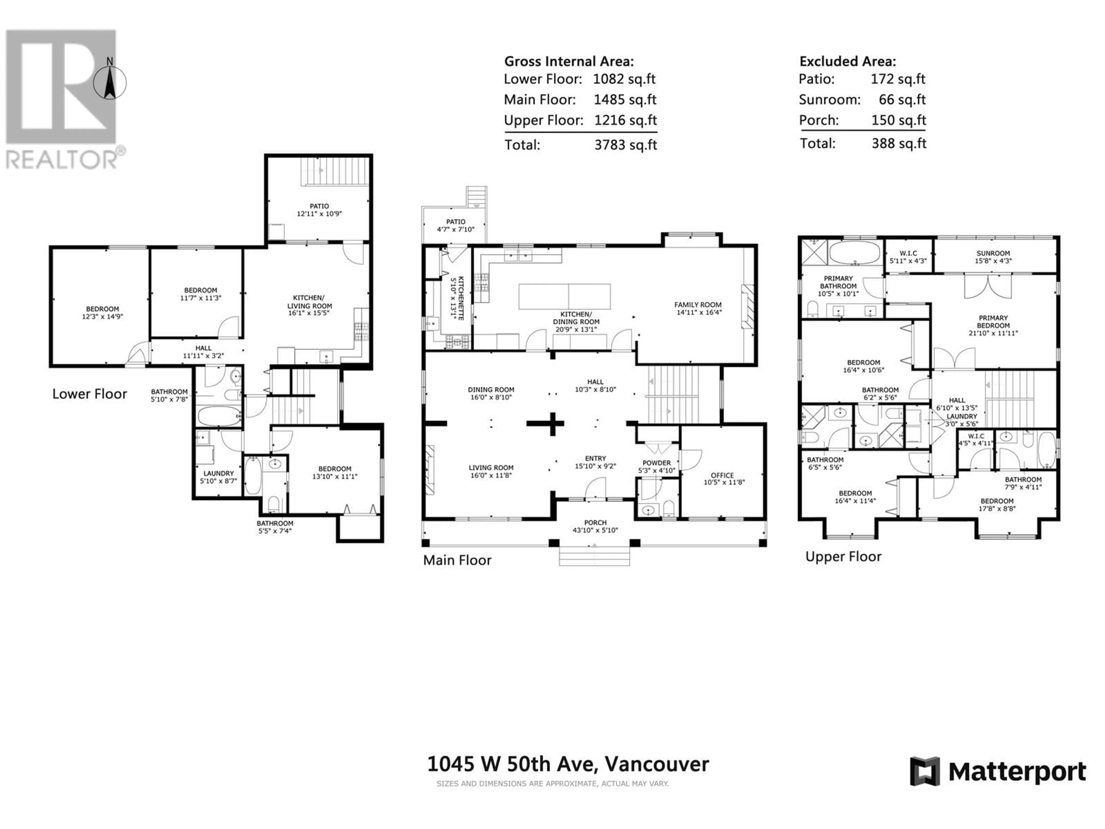 Floor plan for 1045 50TH AVENUE, Vancouver British Columbia V6P1A7
